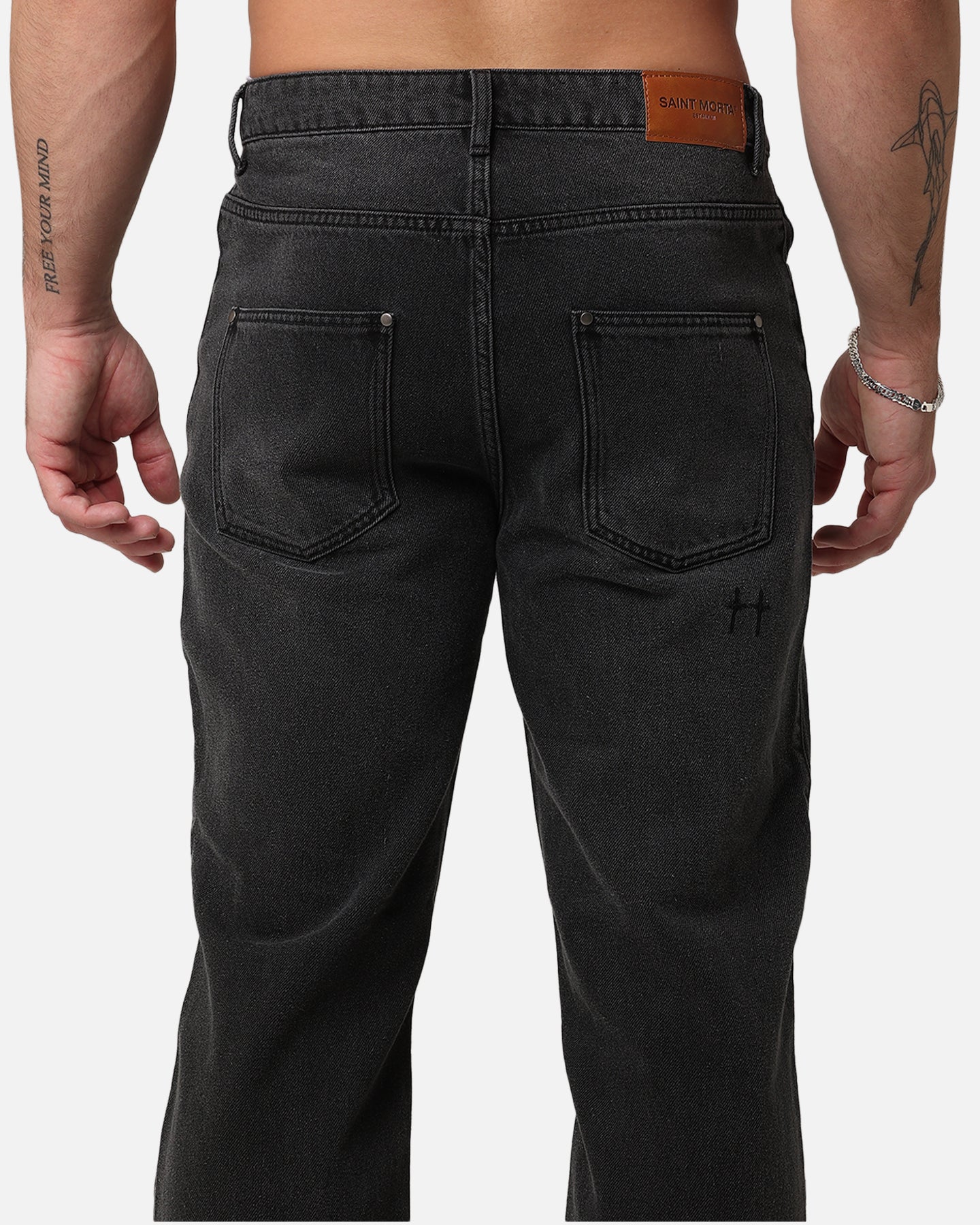 Saint Morta Skeleton Key Psykhe Jeans Black Shadow - Image 8