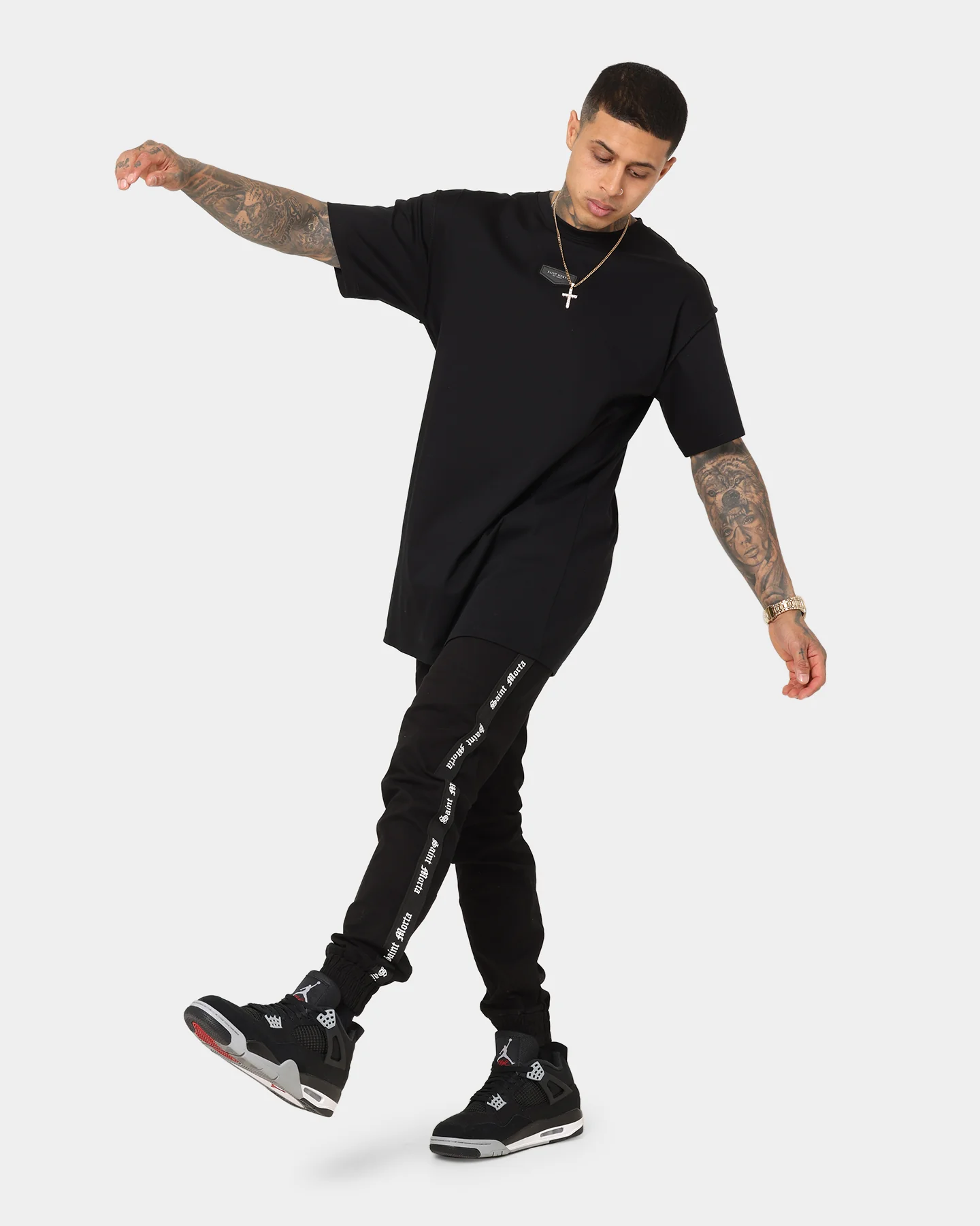 Saint Morta Sport X Joggers Black - Image 2