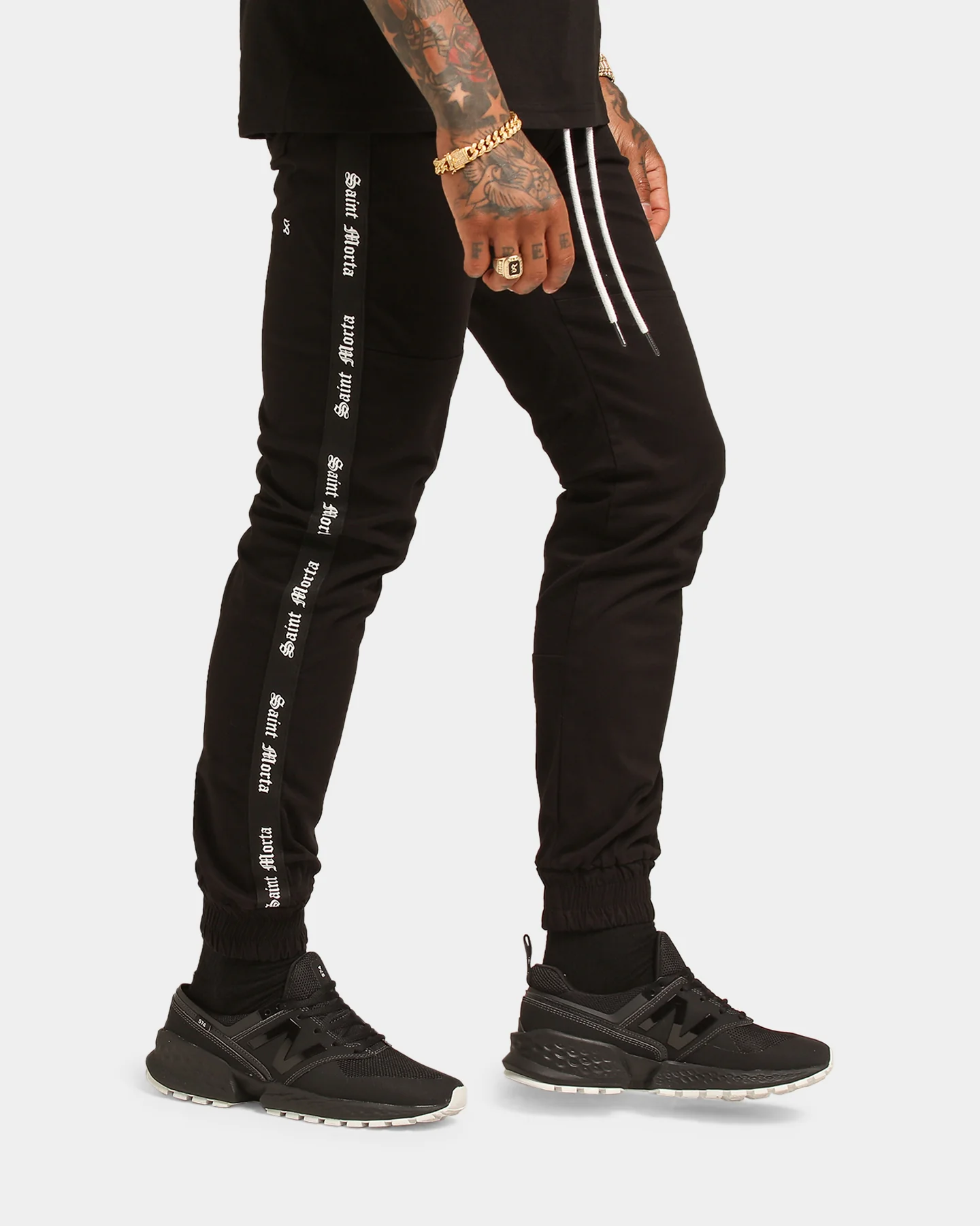 Saint Morta Sport X Joggers Black - Image 9