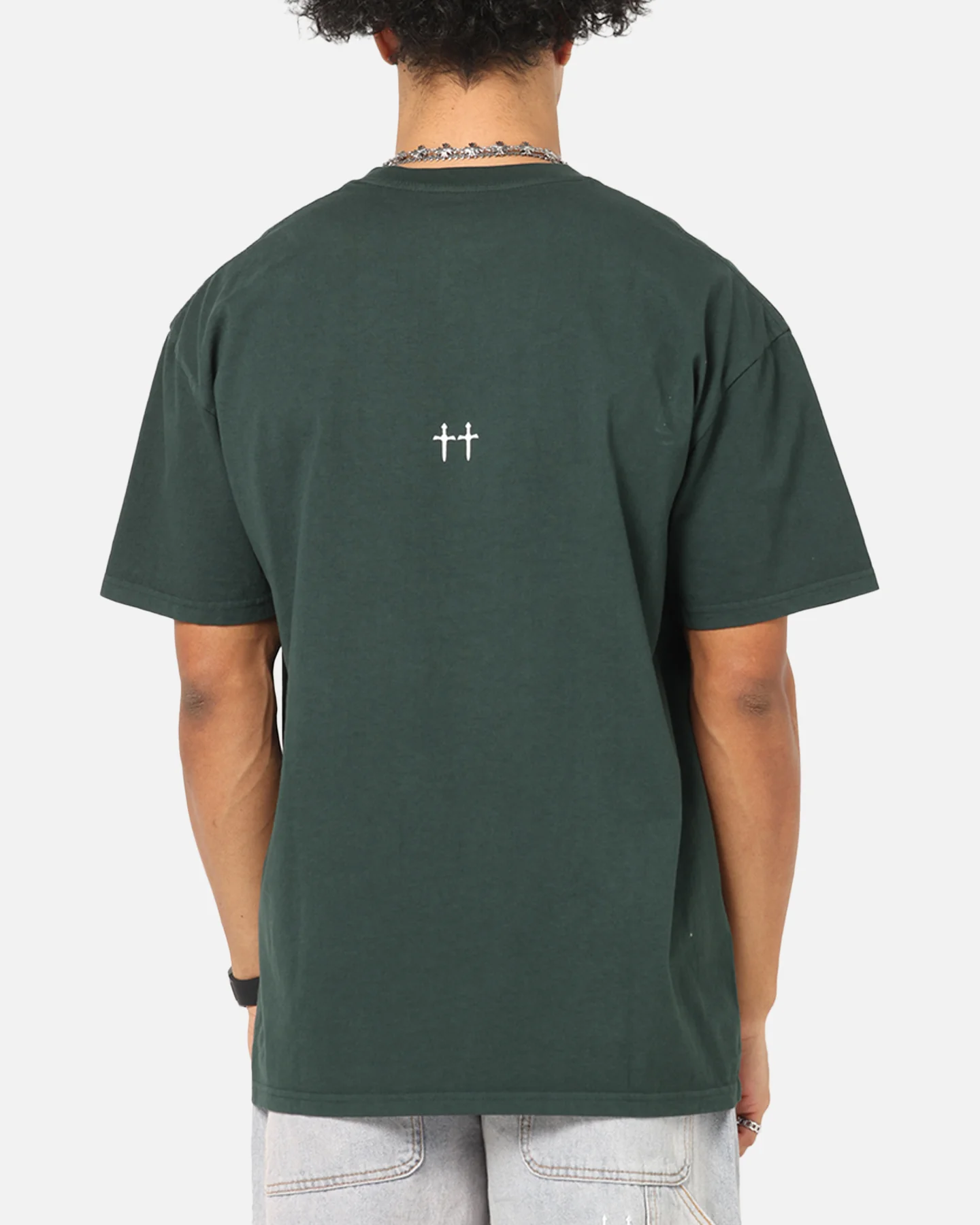 Saint Morta Studios Boxy T-Shirt Green - Image 2