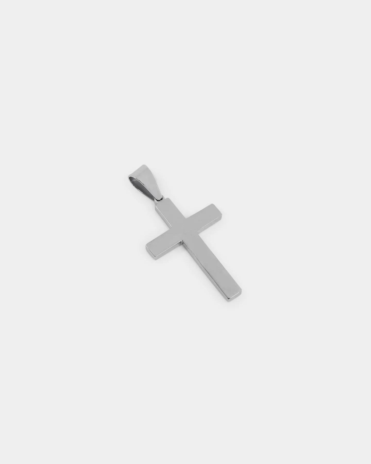 Saint Morta Textured Cross Pendant White Gold - Image 6