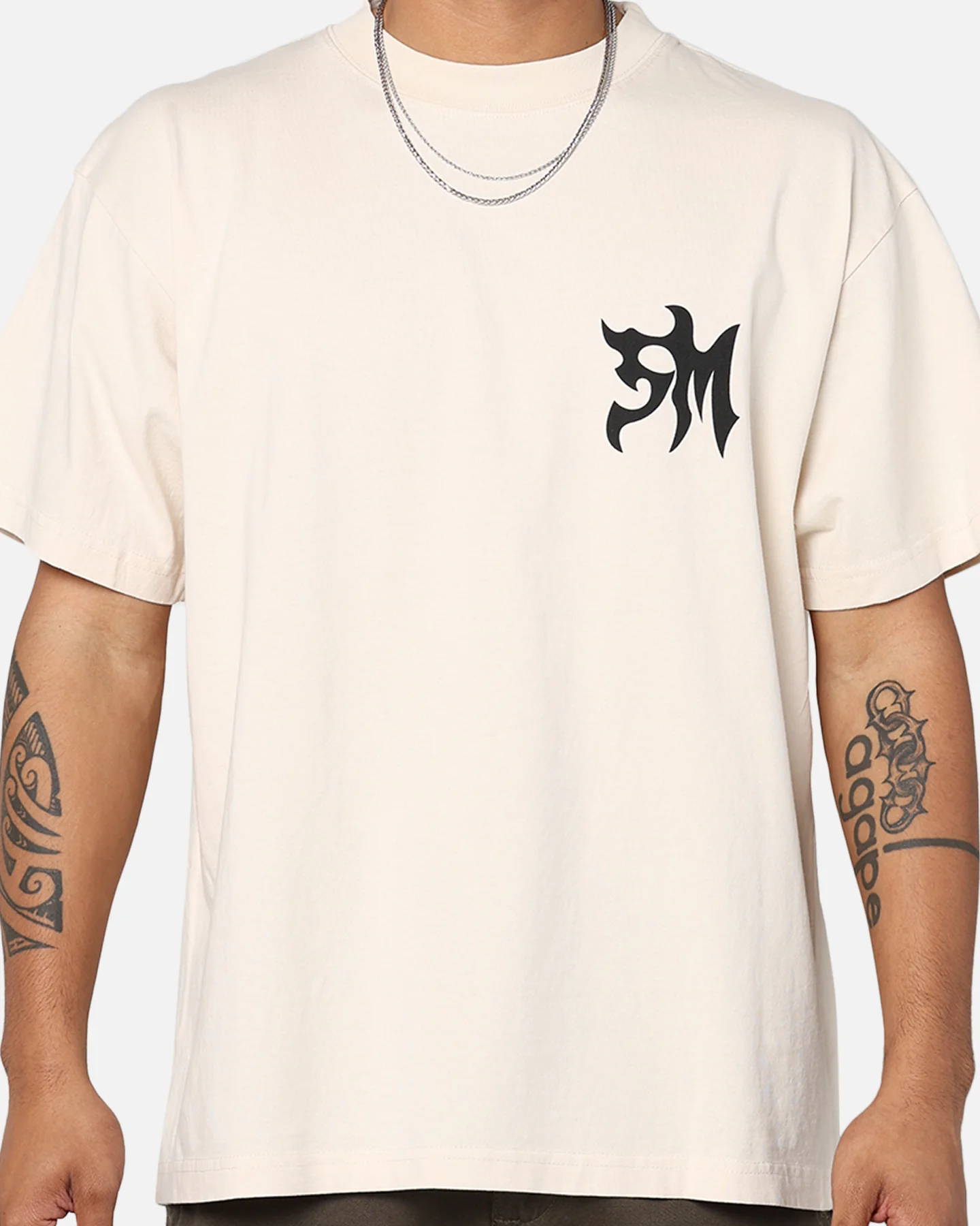 Saint Morta Tribe Premium T-Shirt Off White - Image 2