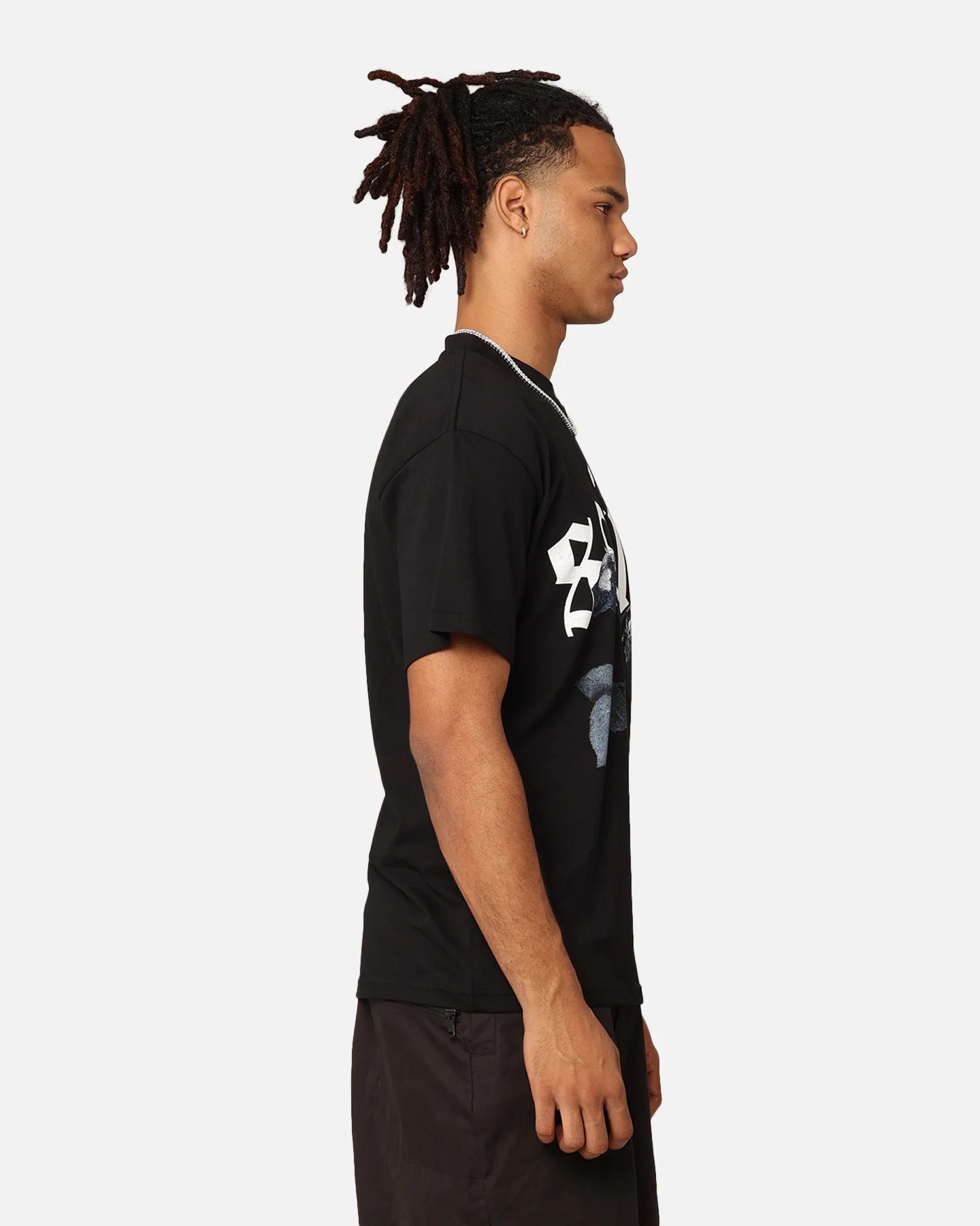 Saint Morta True Love Drop Shoulder T-Shirt Black - Image 5