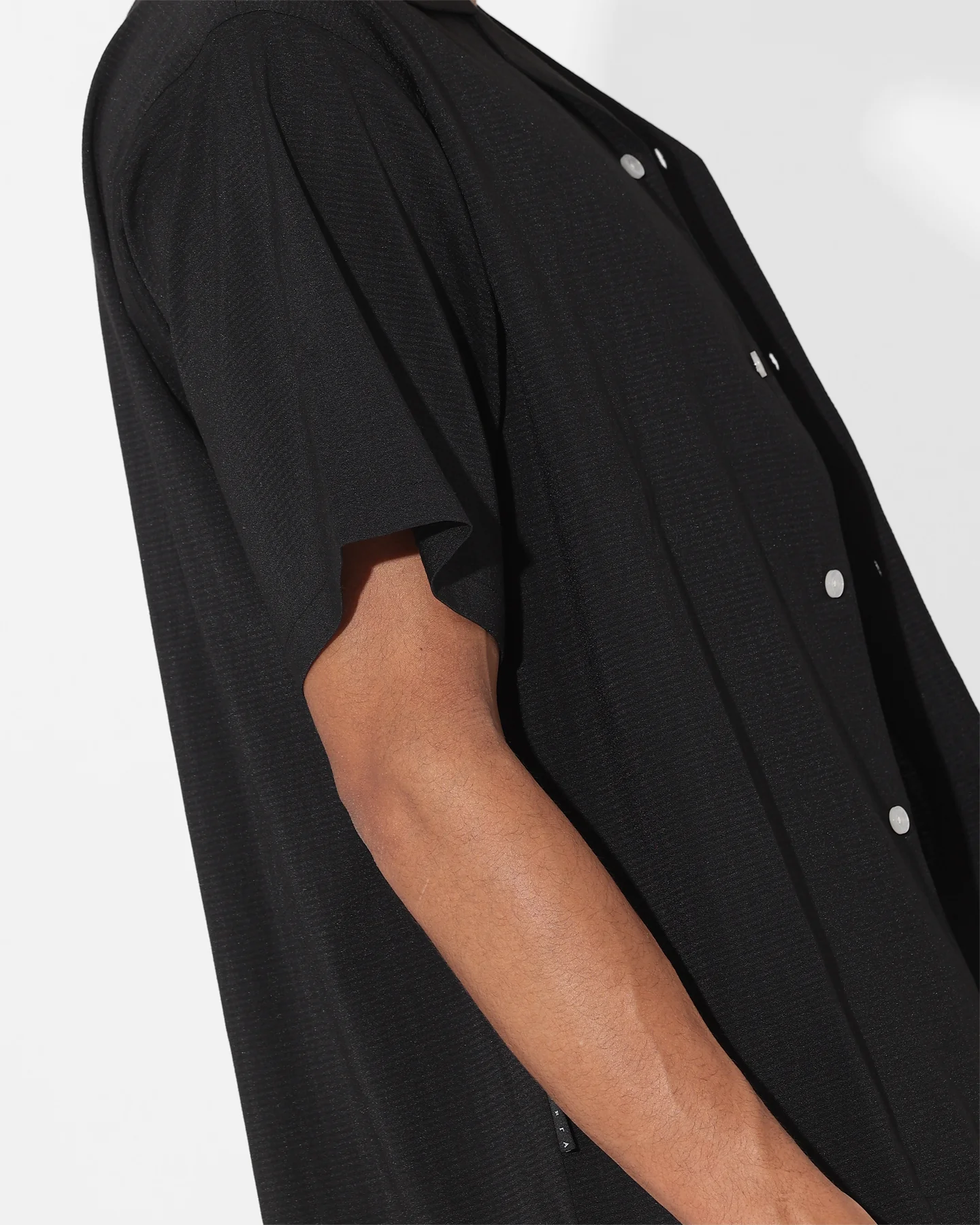 Saint Morta Villa Short Sleeve Shirt Black - Image 7