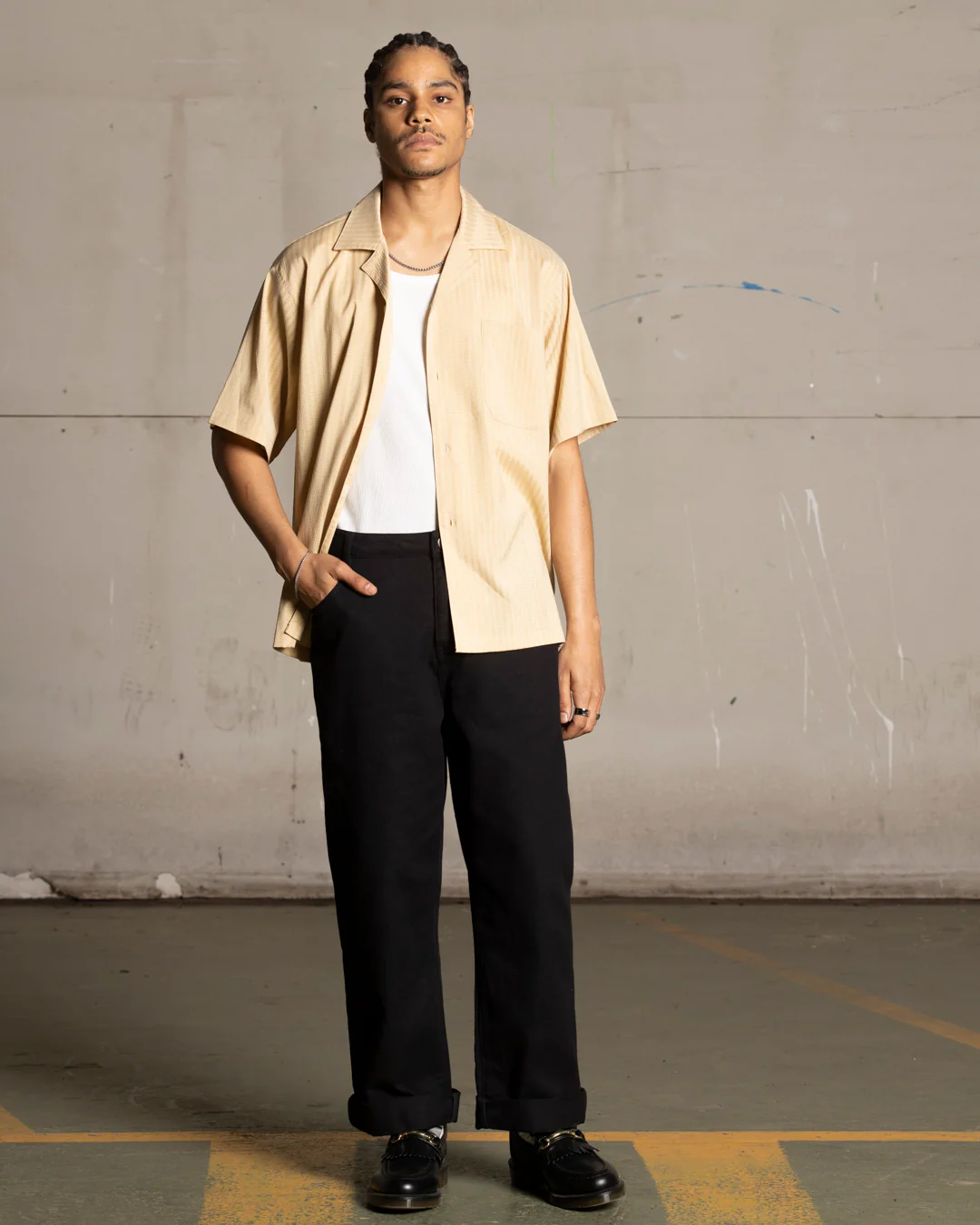 Saint Morta Villa Short Sleeve Shirt Tan - Image 2