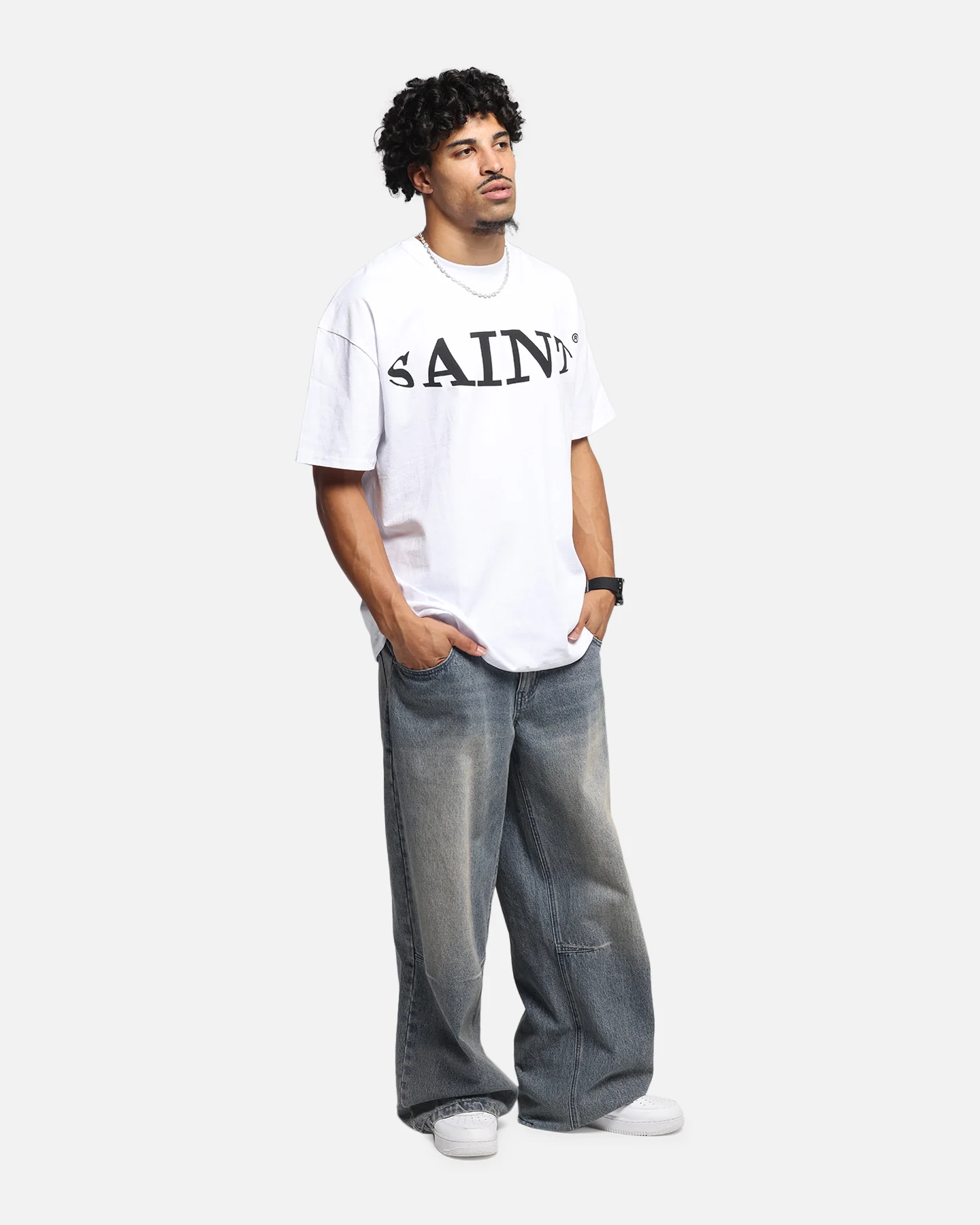 Saint Morta Vision Boxy T-Shirt White - Image 2