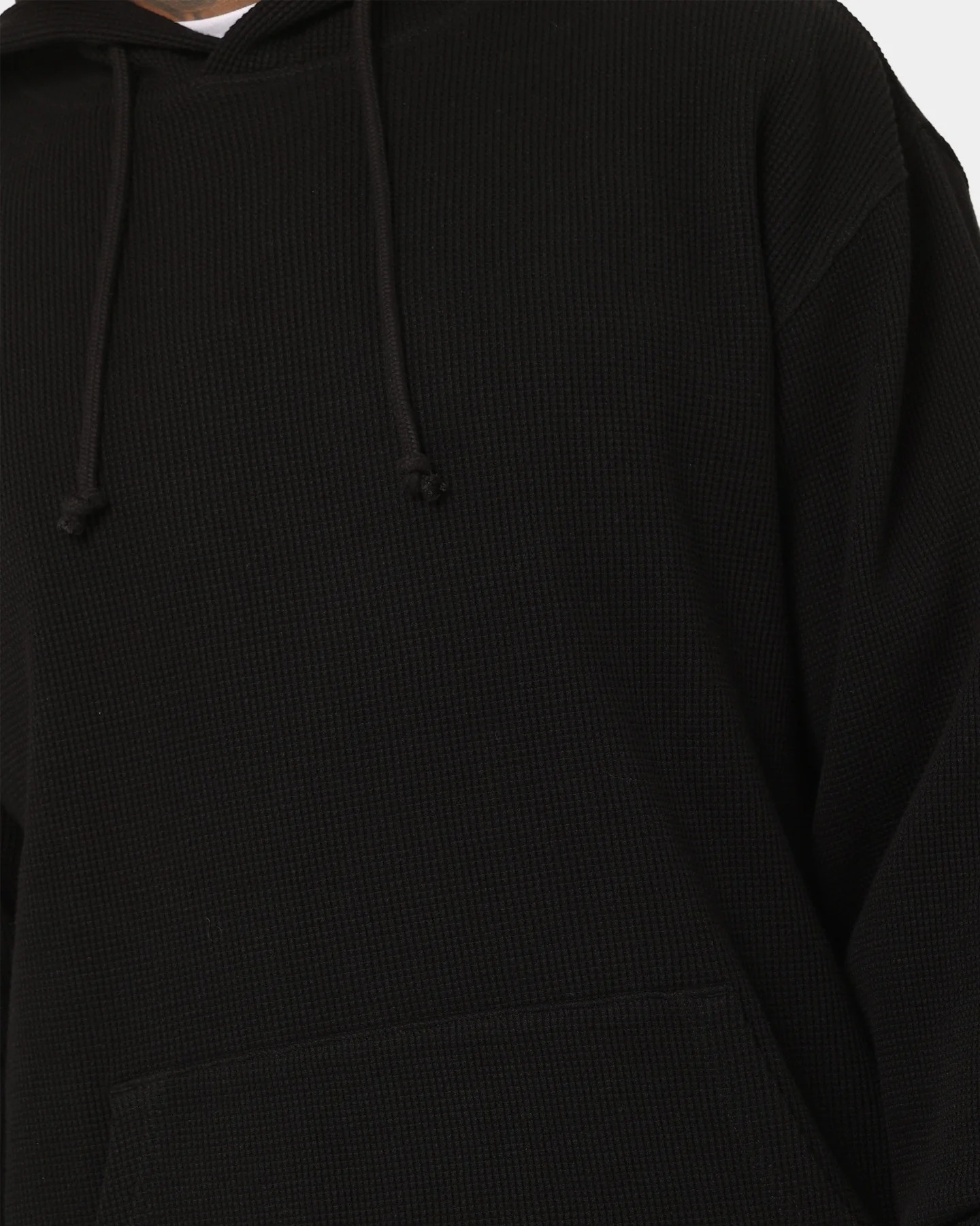 Saint Morta Waffle Hoodie V2 Black - Image 7