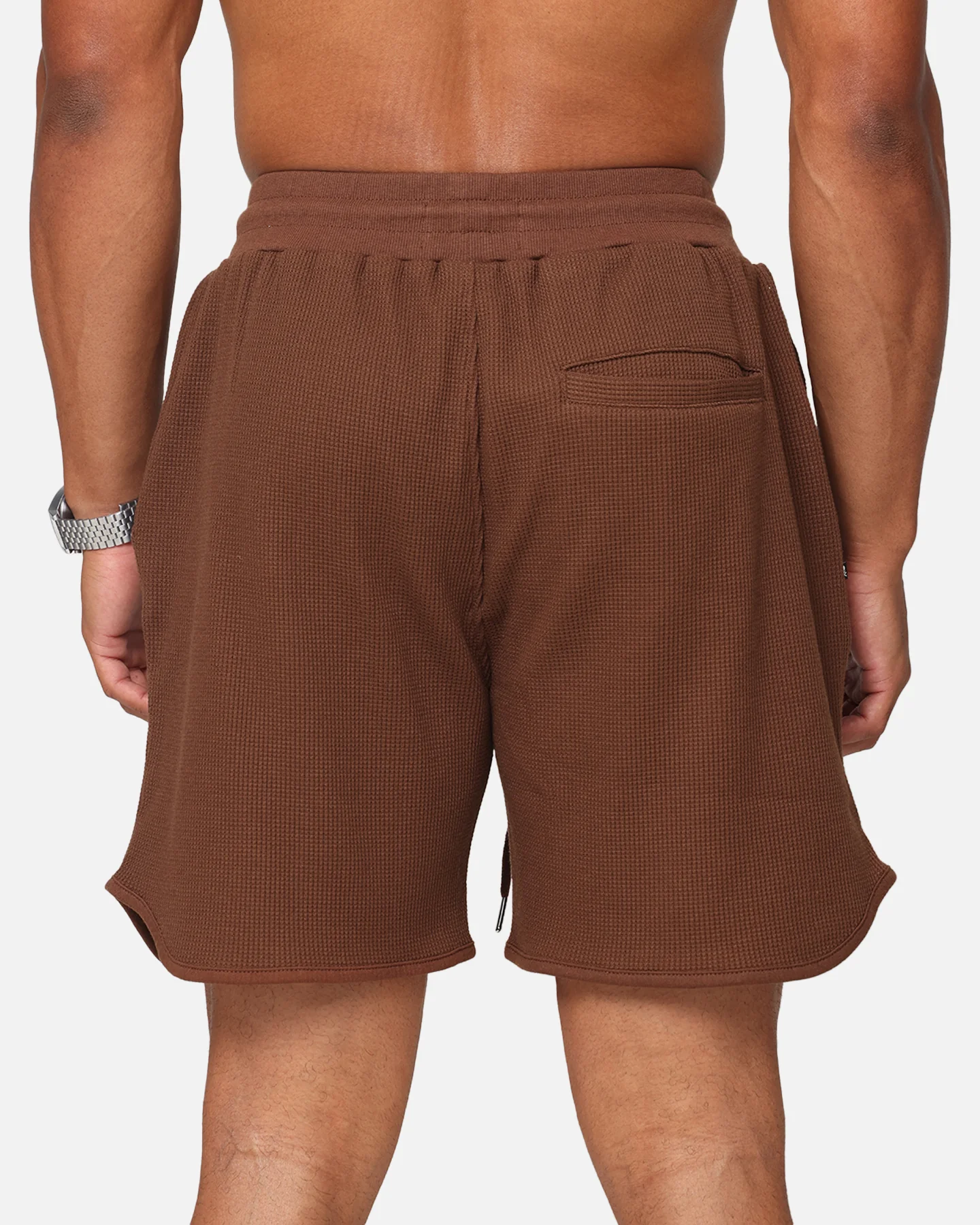 Saint Morta Waffle Shorts Brown - Image 8