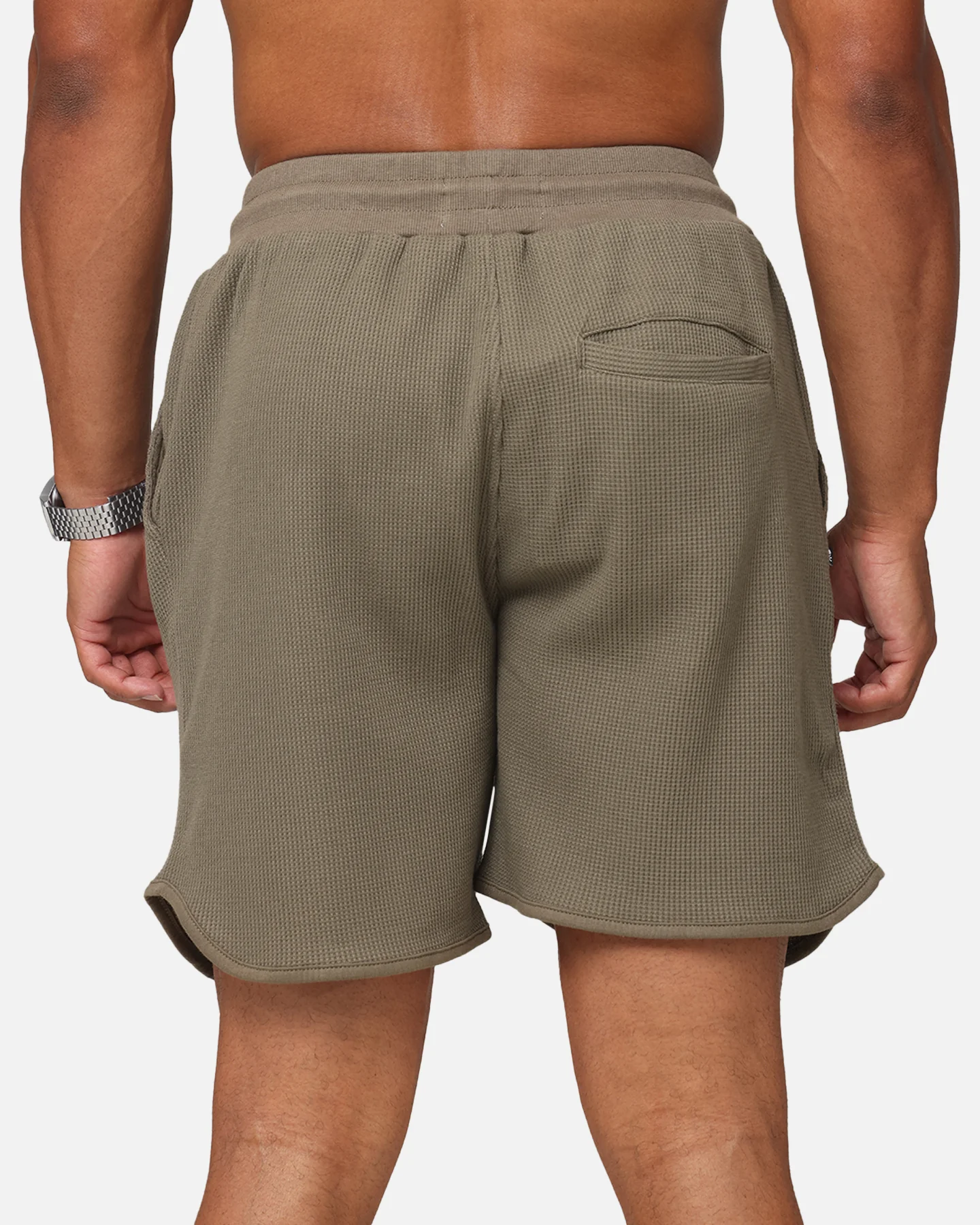 Saint Morta Waffle Shorts Khaki - Image 8