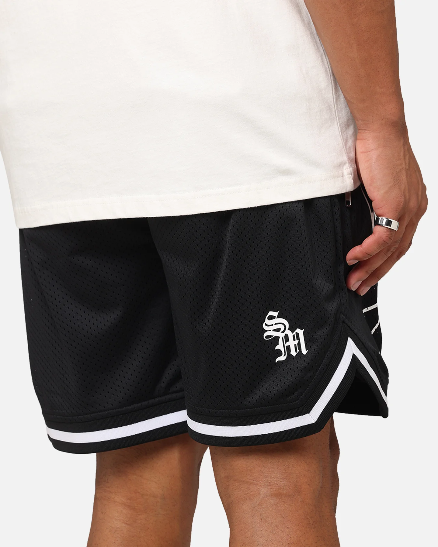 Saint Morta Warrior Basketball Shorts Black - Image 4
