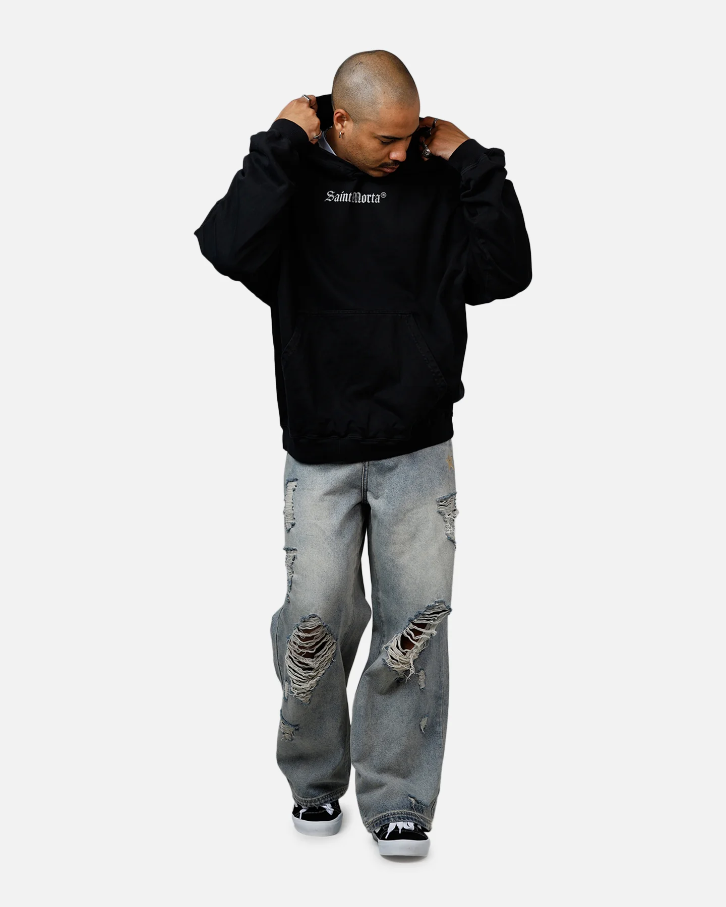 Saint Morta Weary Hearts Premium Hoodie Black - Image 3
