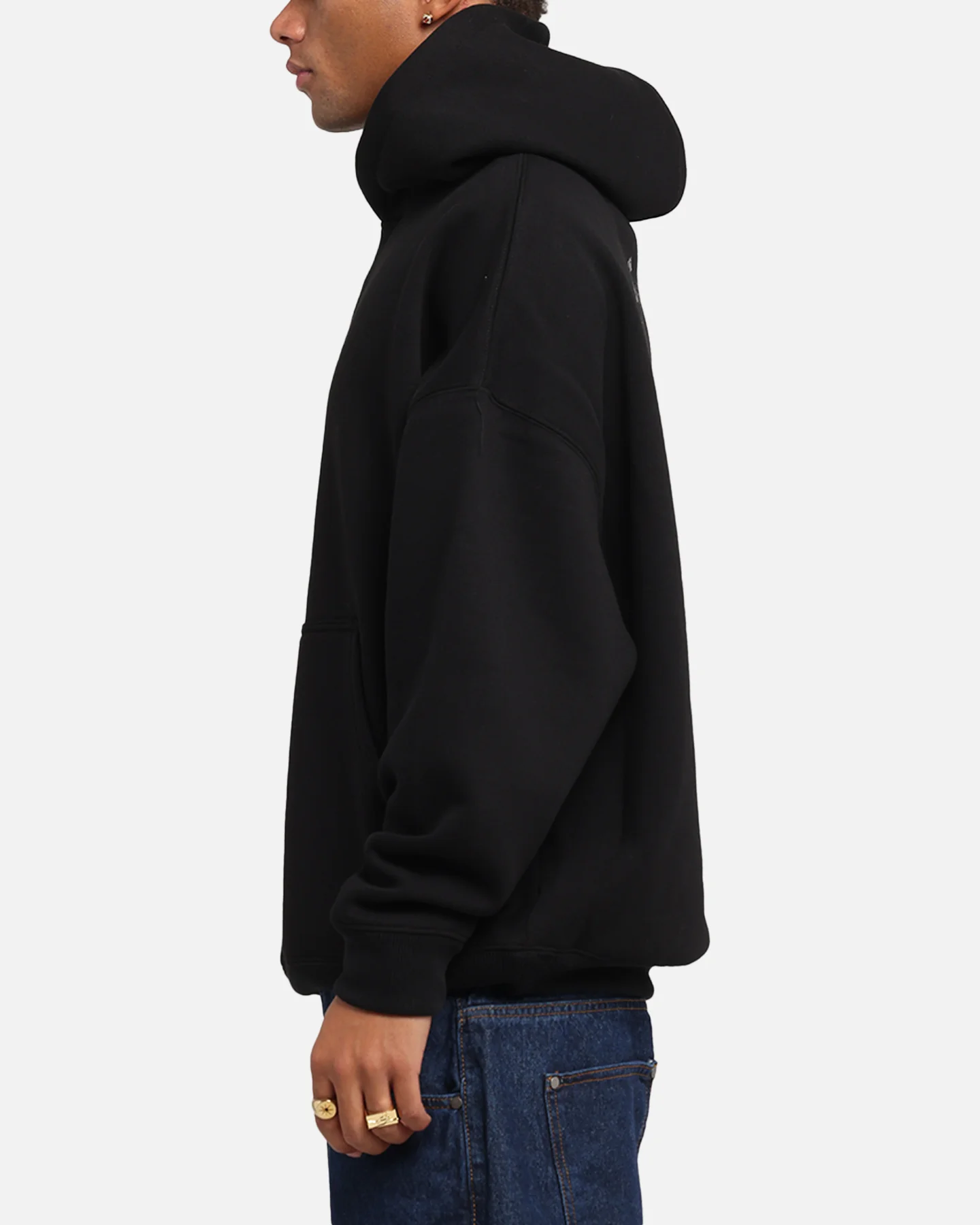 Saint Morta Weiry Hearts Boxy Hoodie Black - Image 6