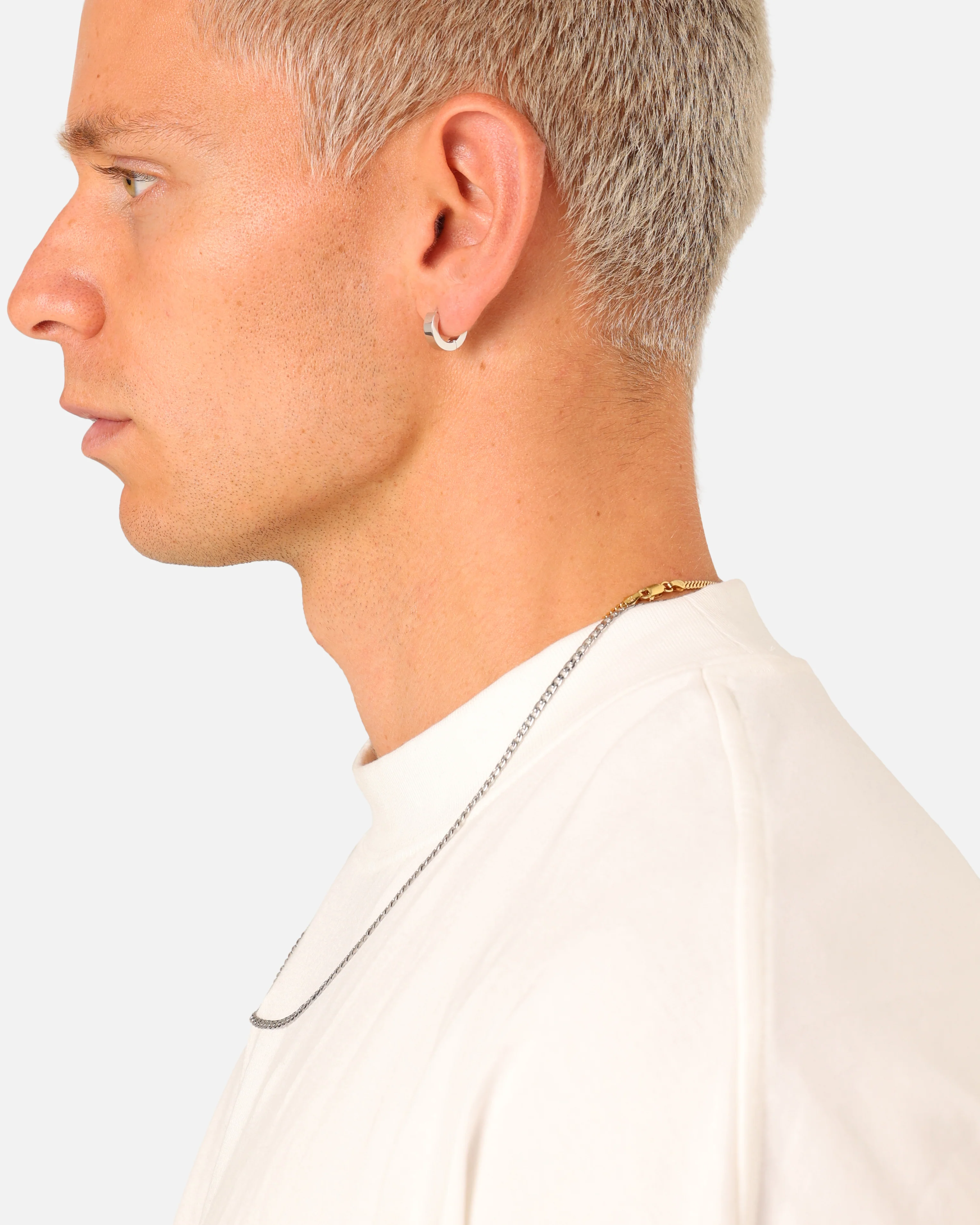 Saint Morta Wide Hoop Earring Stainless Steel - Image 4