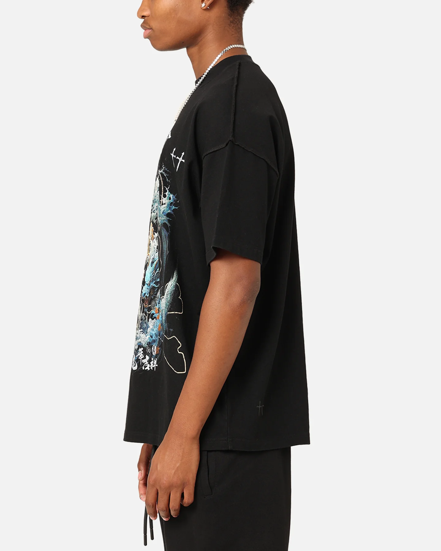 Saint Morta Year Of The Dragon Boxy T-Shirt Black - Image 5