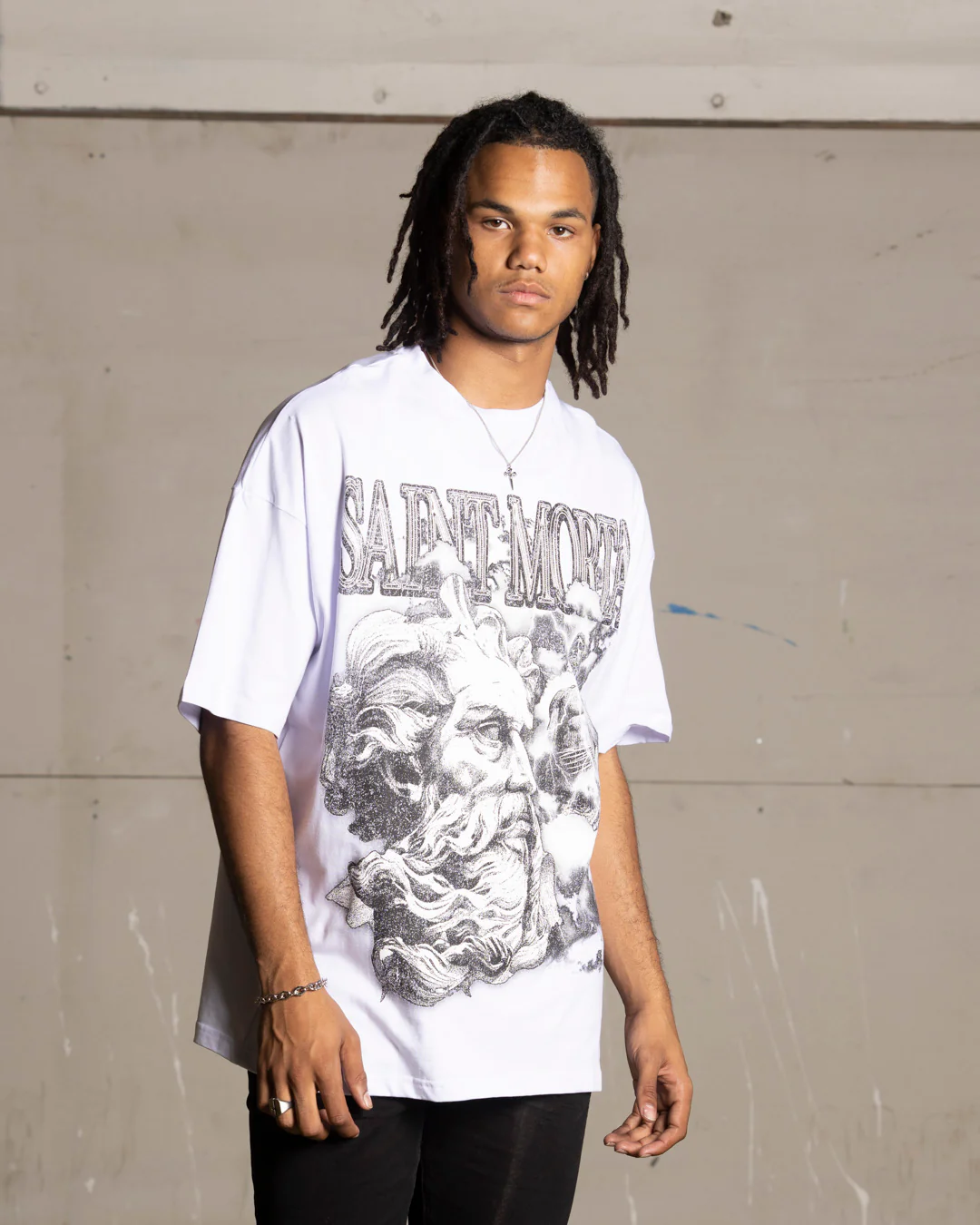 Saint Morta Zeus Boxy T-Shirt White - Image 2