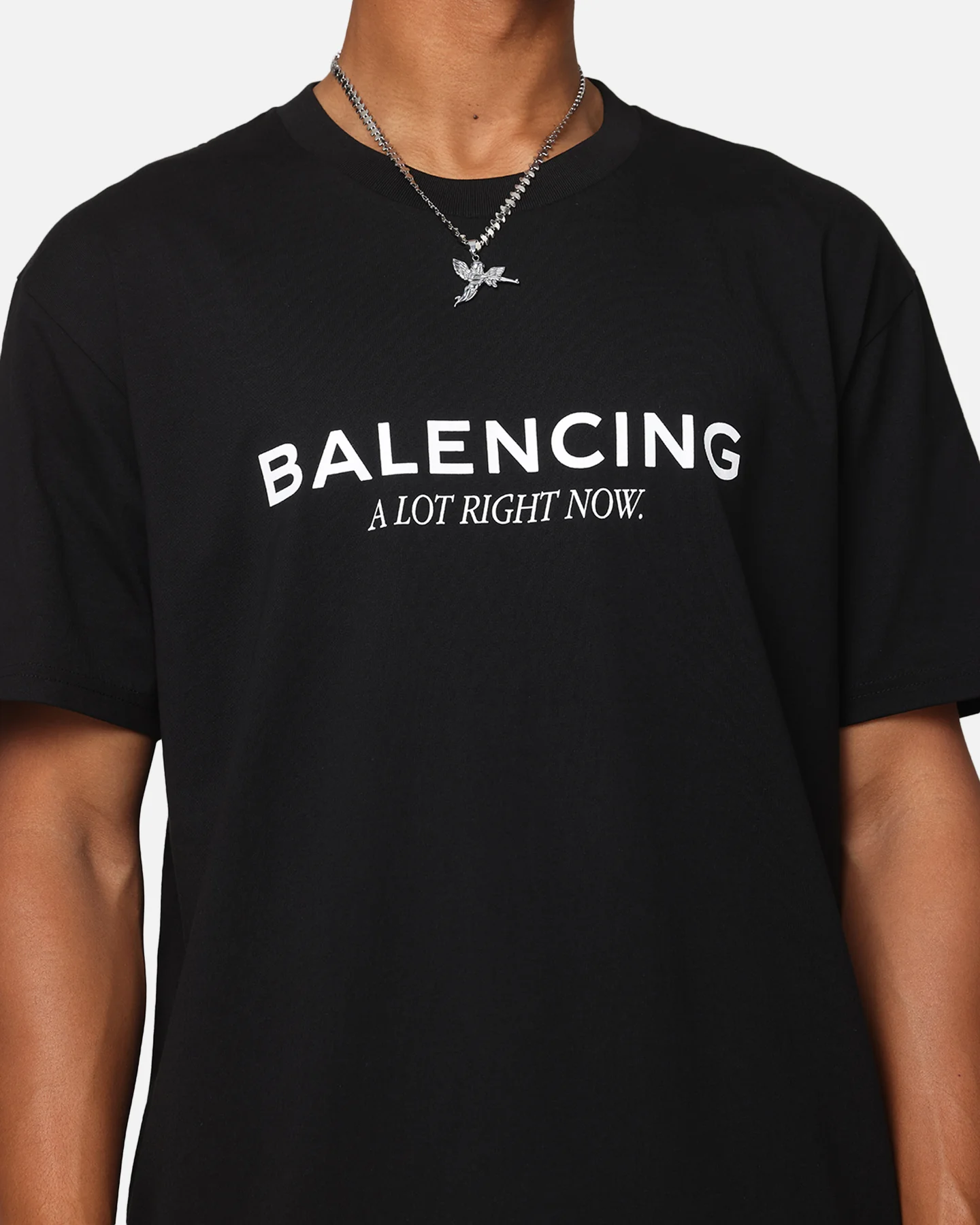 Secret Club Balencing T-Shirt Black/White - Image 6