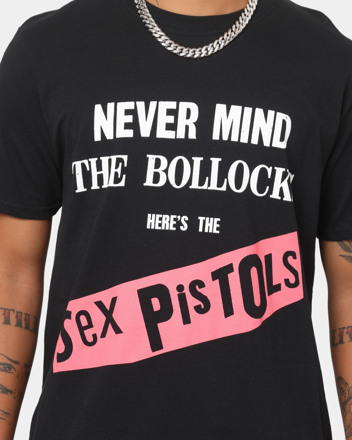 Sex Pistols Never Mind The Bollocks Original Album T-Shirt Black - Image 3