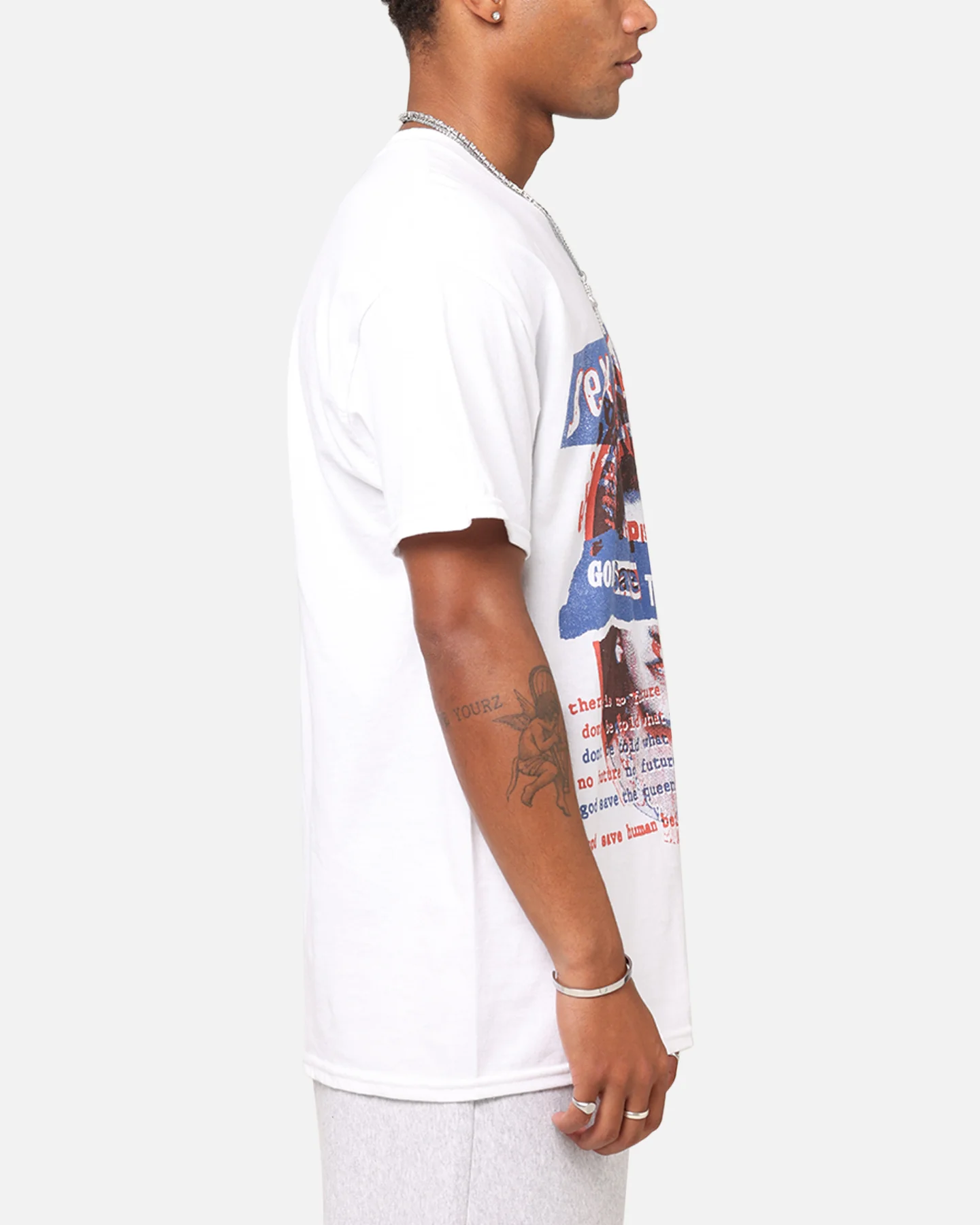 Sex Pistols Save The Queen T-Shirt White - Image 4