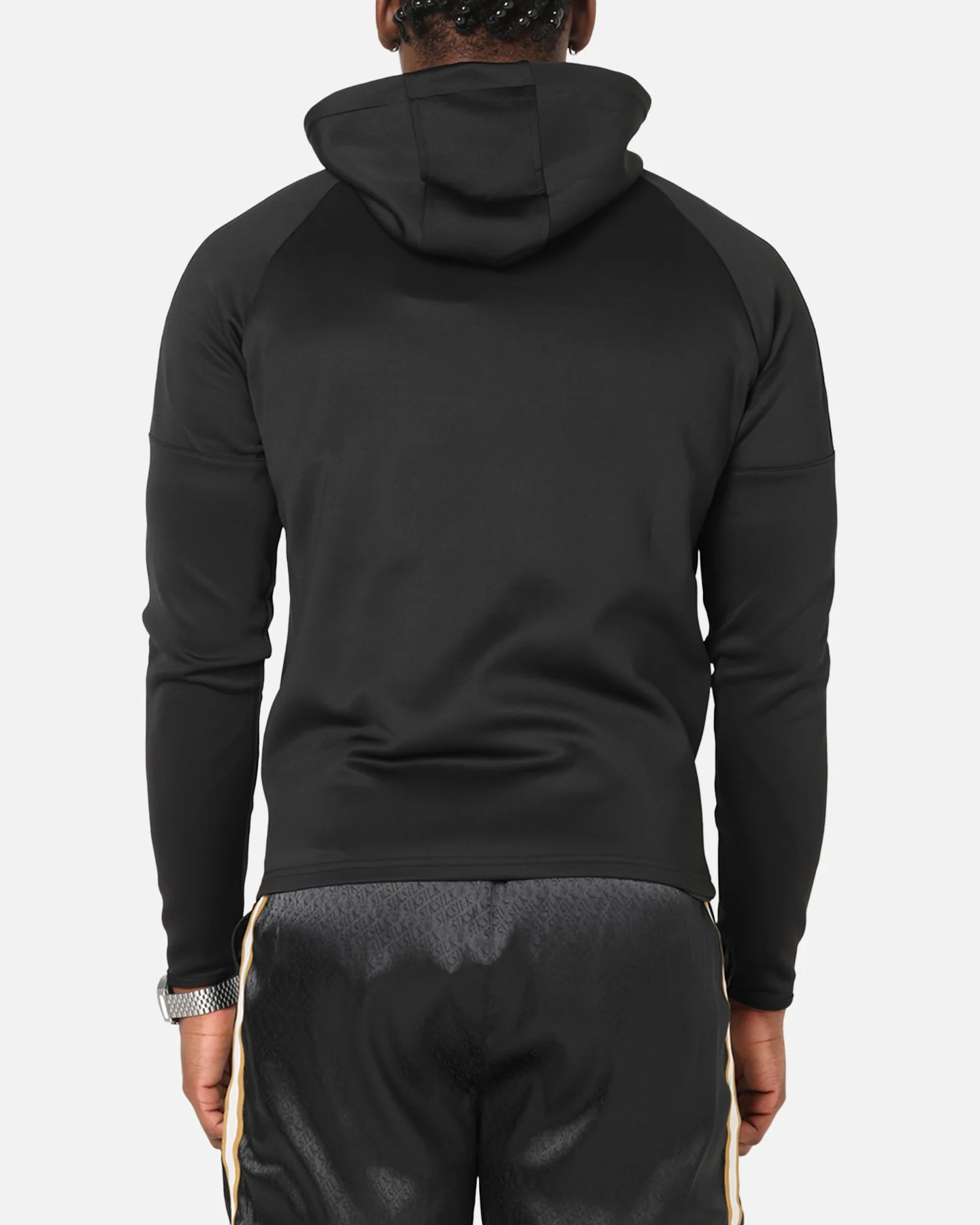 Sik Silk Full Zip Hoodie Black - Image 3