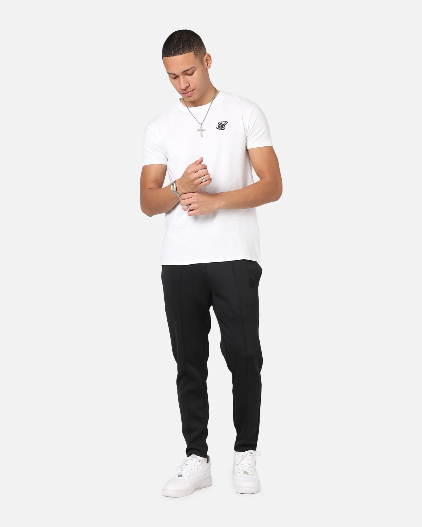 Sik Silk Muscle T-Shirt White - Image 2