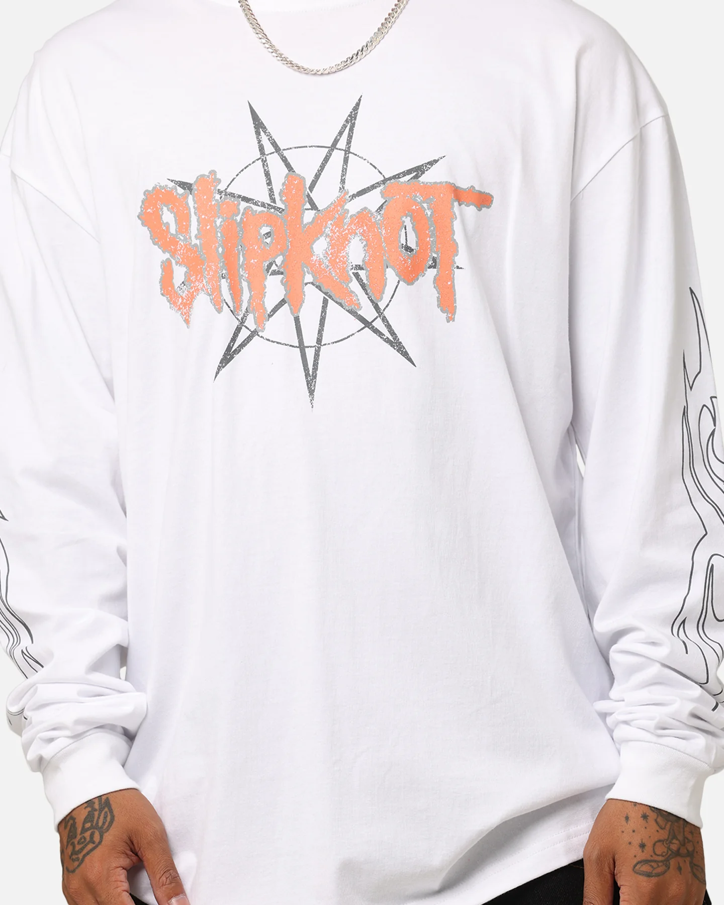 Slipknot World Tour '24 Long Sleeve T-Shirt White - Image 8
