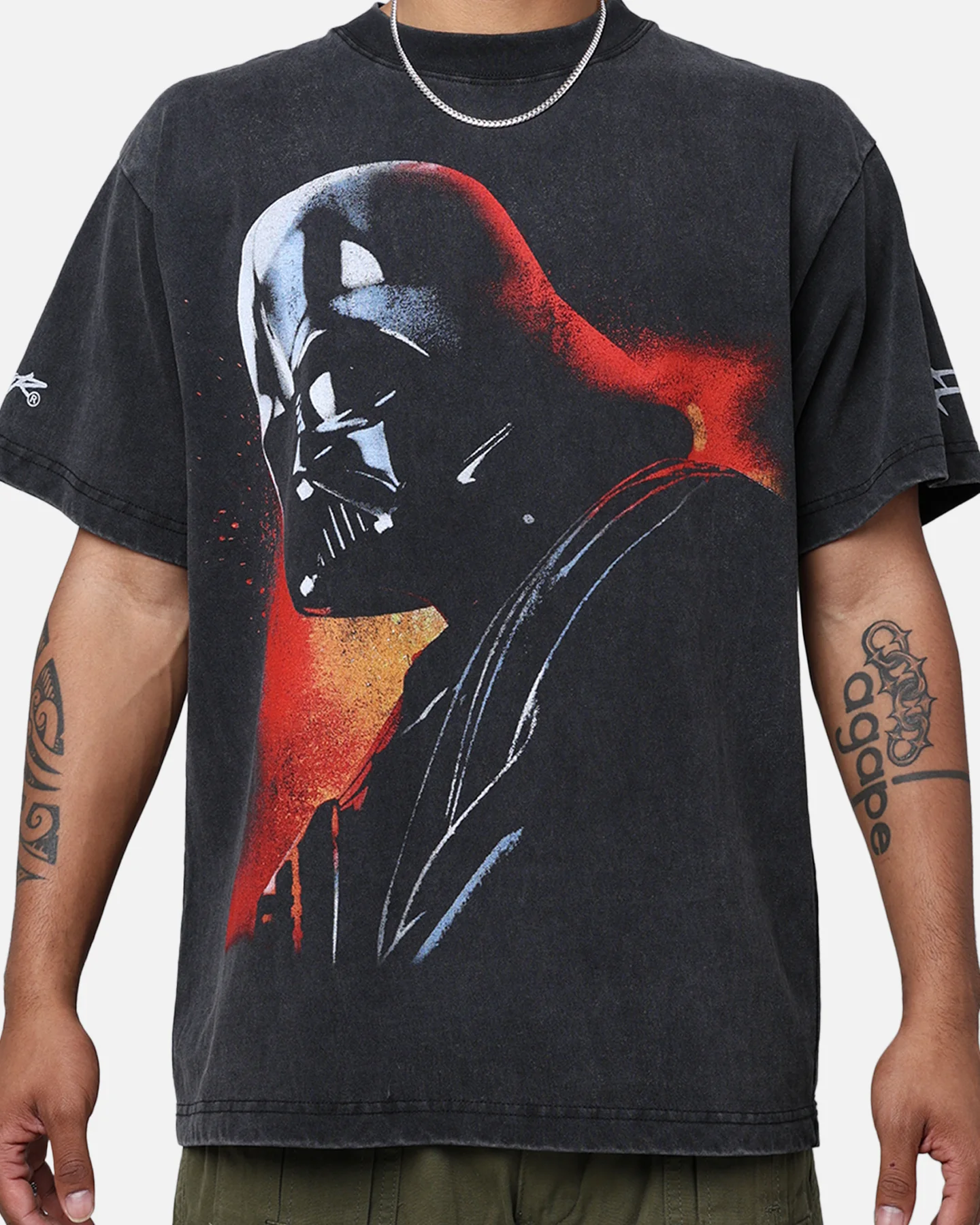 Star Wars Darth Vader T-Shirt Black Wash - Image 4