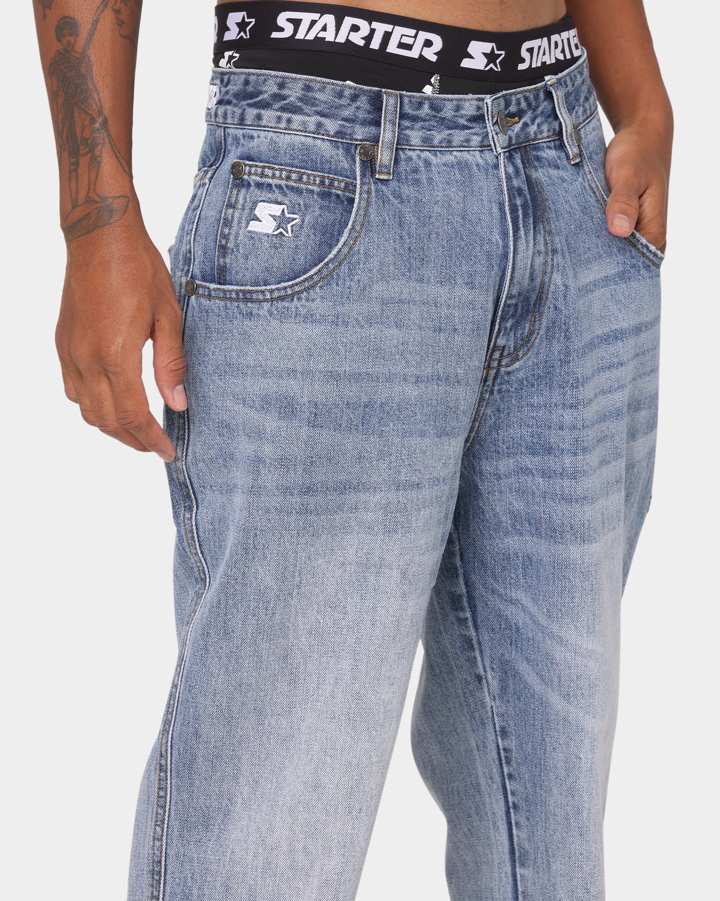 Starter '95 Relaxed Jeans Vintage Blue - Image 7