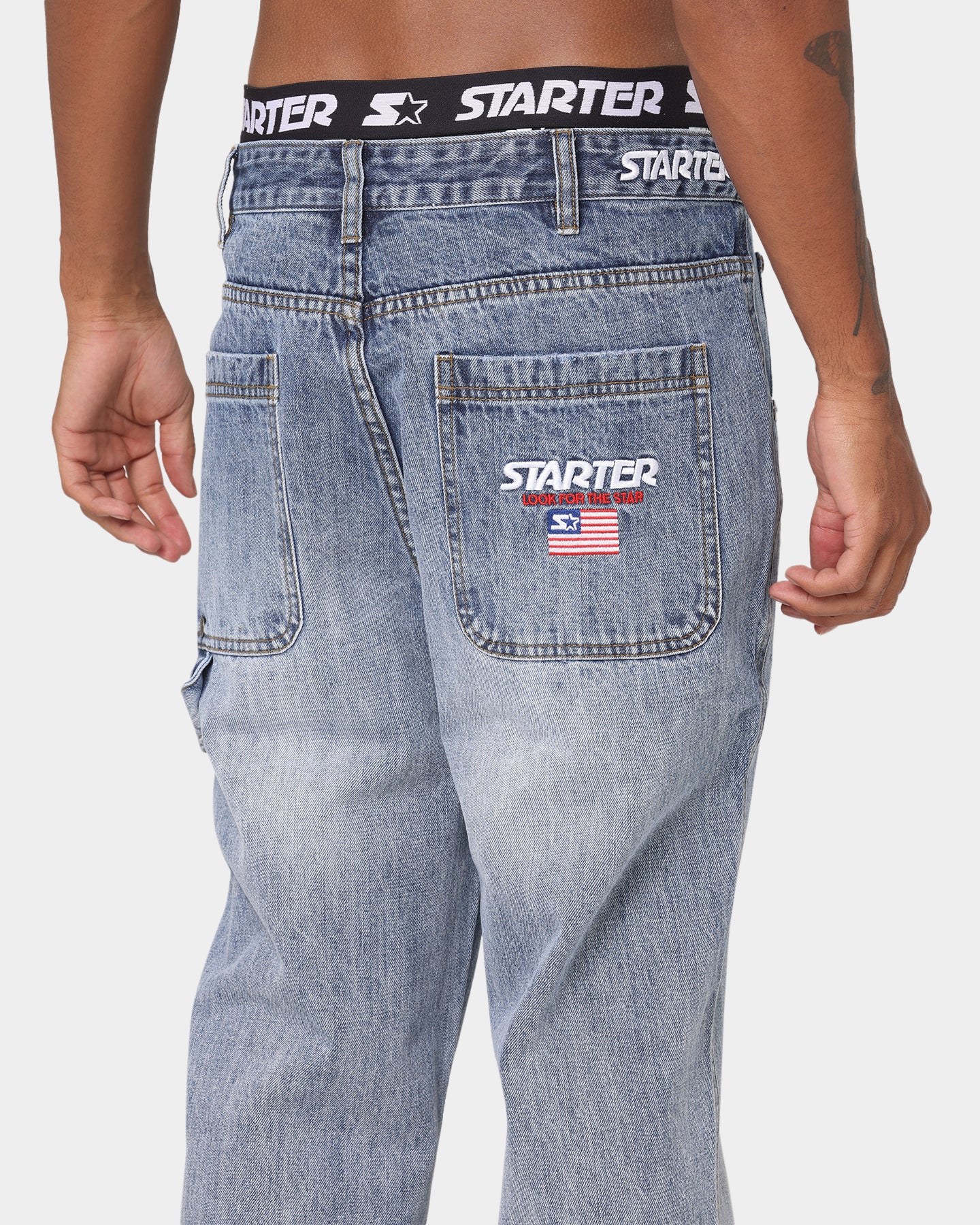 Starter '95 Relaxed Jeans Vintage Blue - Image 8