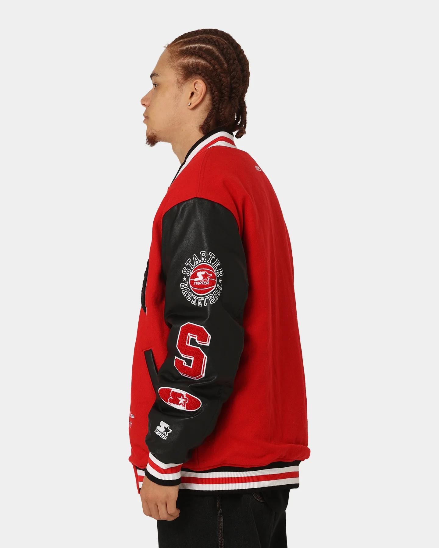 Starter Champs Arch Varsity Jacket Red/Black - Image 6