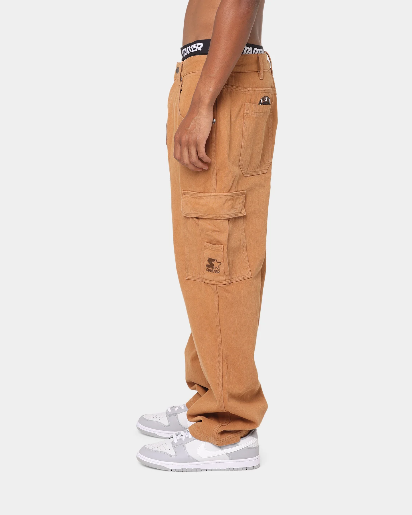 Starter Sideline Super Relaxed Cargo Jeans Wheat - Image 6