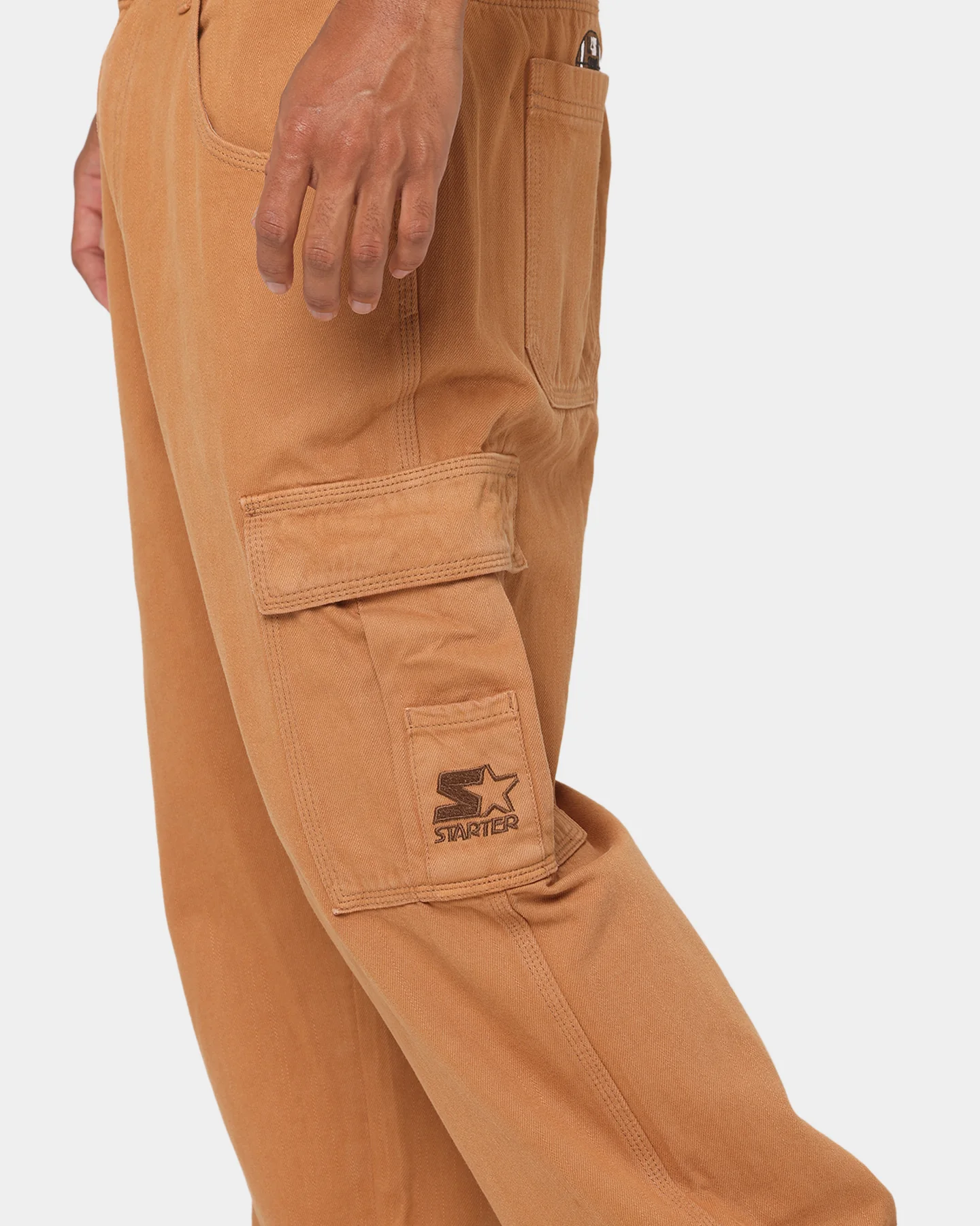 Starter Sideline Super Relaxed Cargo Jeans Wheat - Image 9