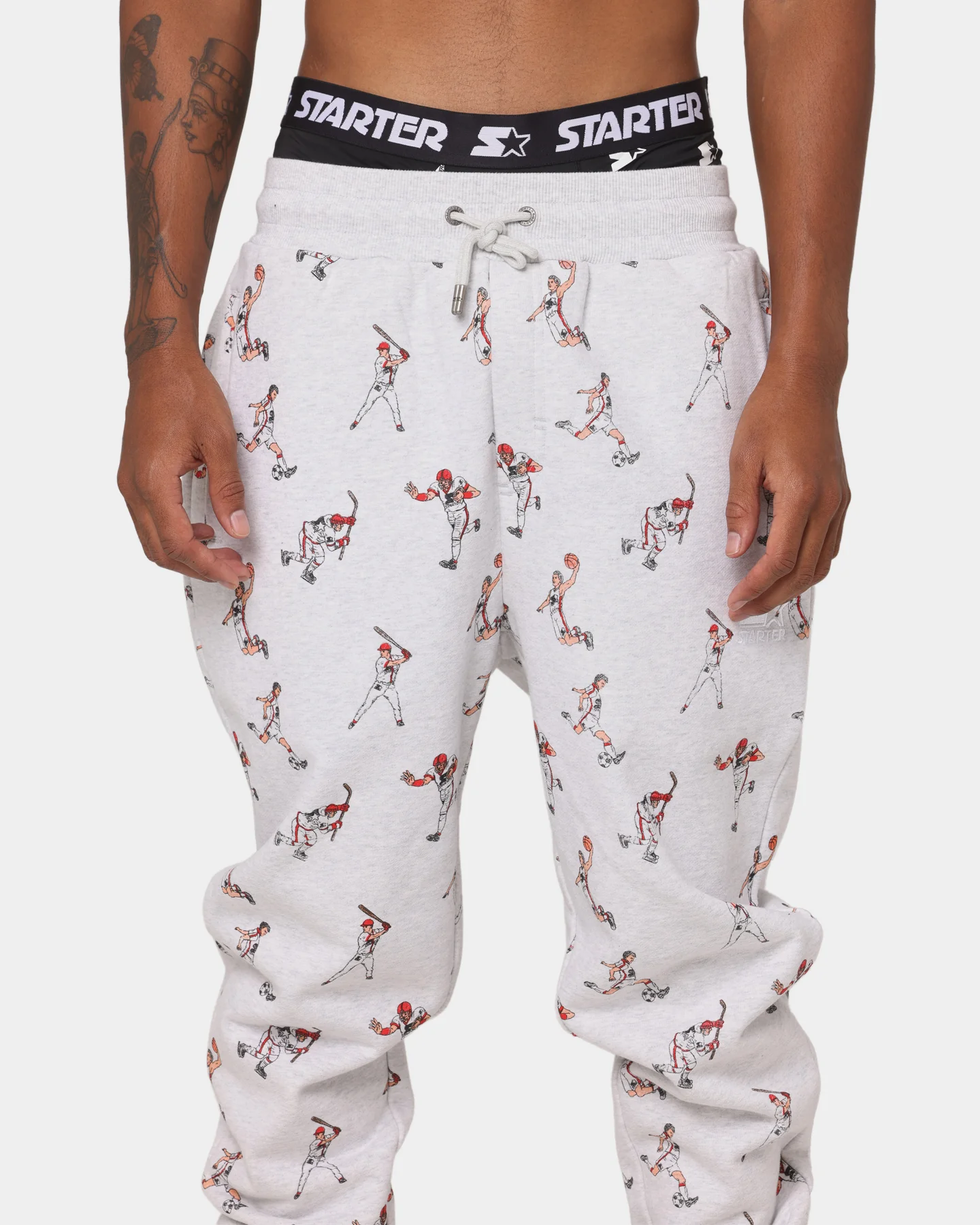 Starter Sports Stars Track Pants Pepper Grey - Image 3