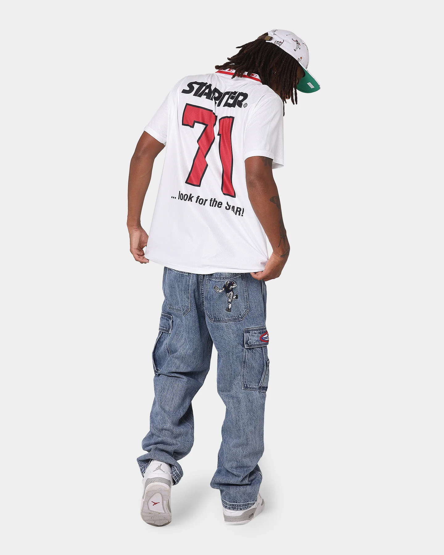 Starter Striker Football Jersey White - Image 2