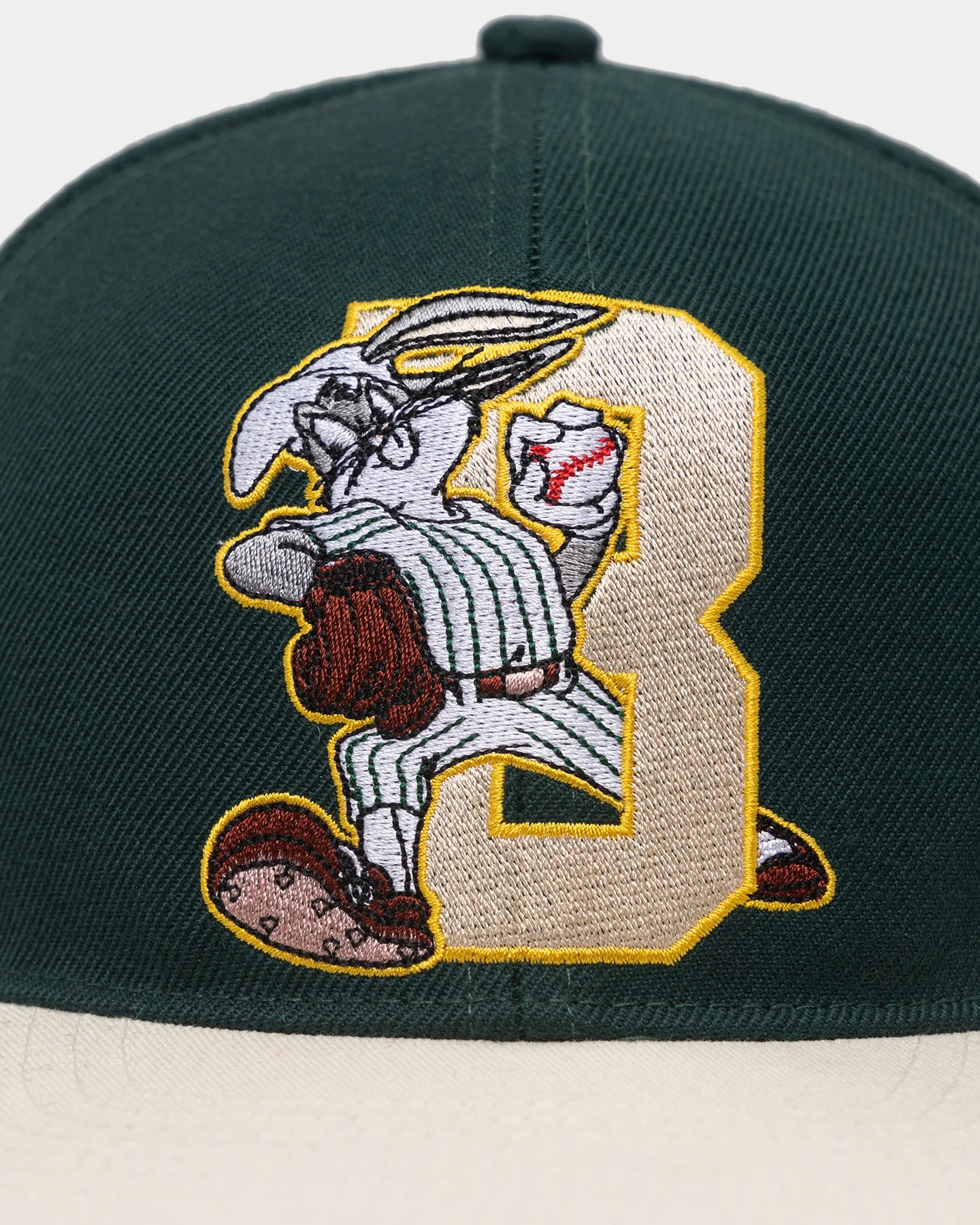 Starter X Looney Tunes Bugs Baseball Snapback Off White/Green - Image 5