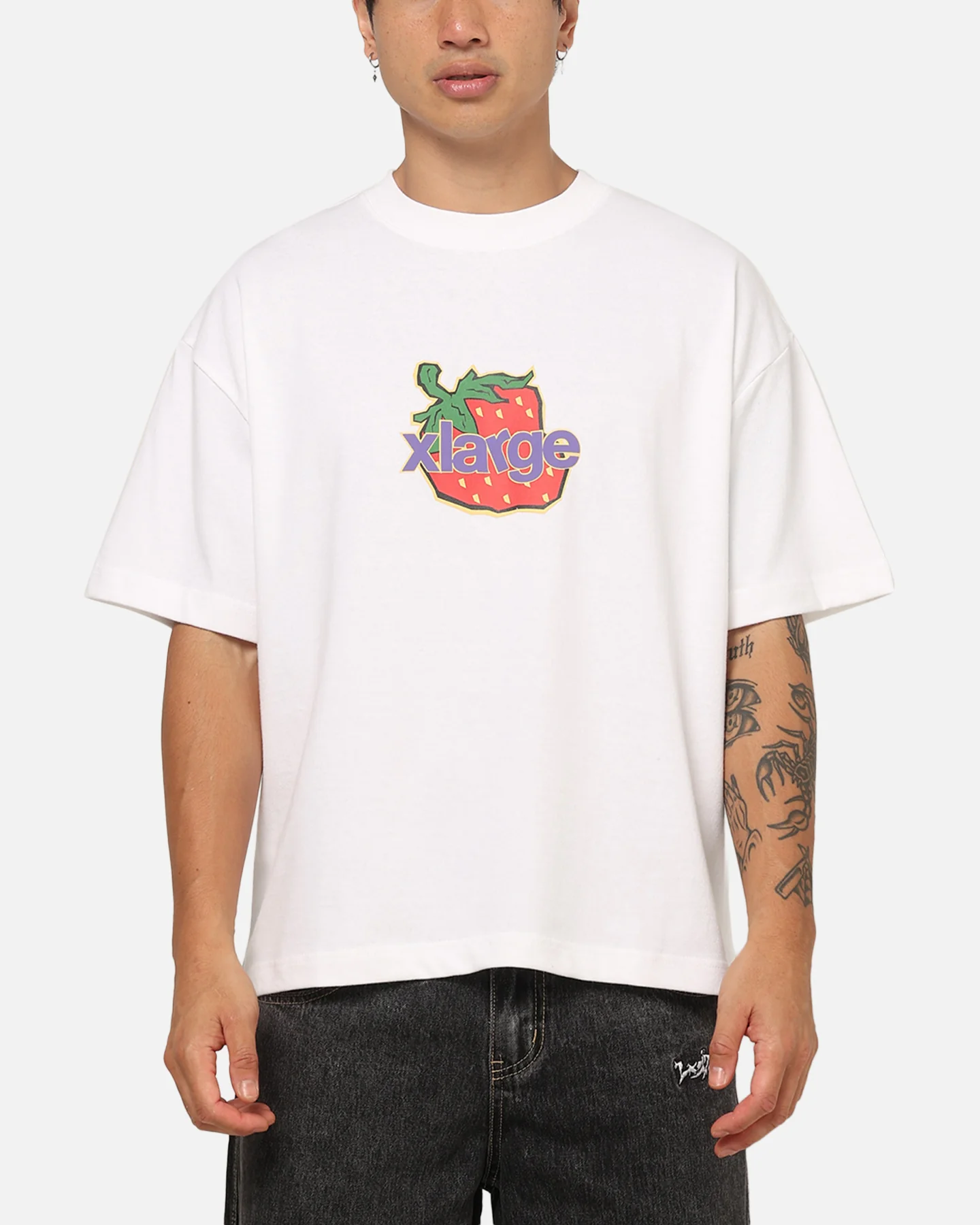 X-Large Strawberry Gorilla T-Shirt White - Image 2