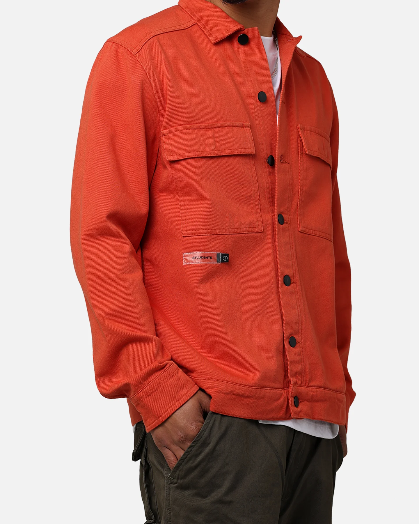 Students Golf Kerwood Twill Work Jacket Orange - Image 8