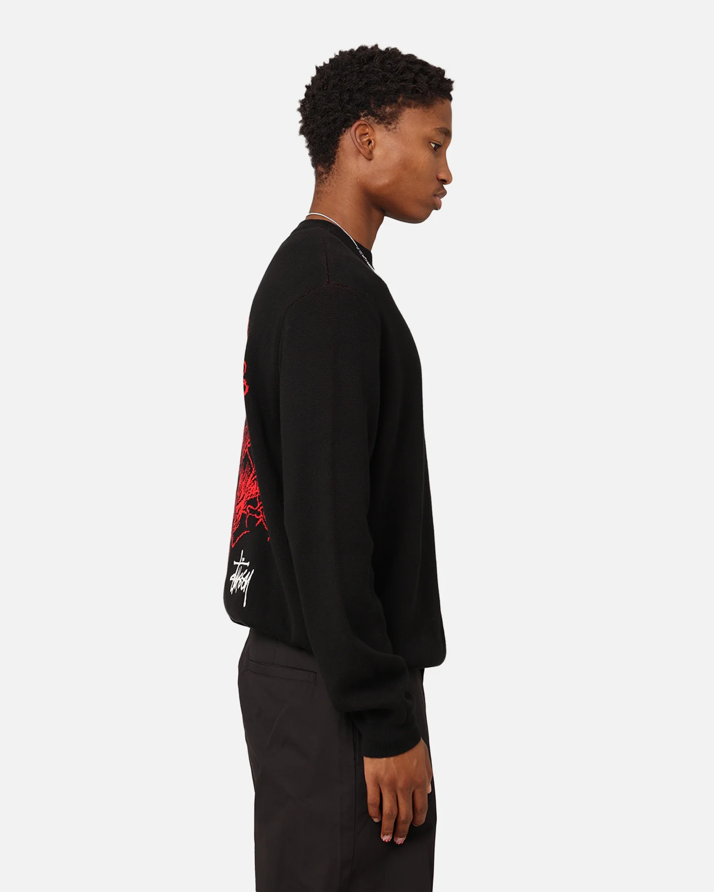 Stüssy Dragon Sweater Black - Image 6