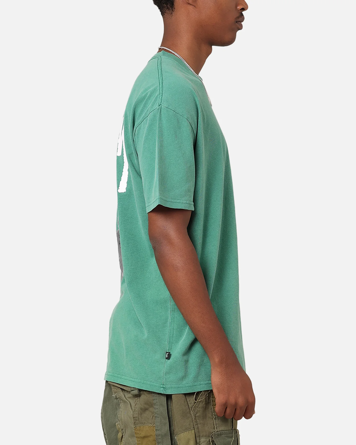 Stüssy Fuzzy Dice T-Shirt Pigment Pigment Pine Green - Image 5
