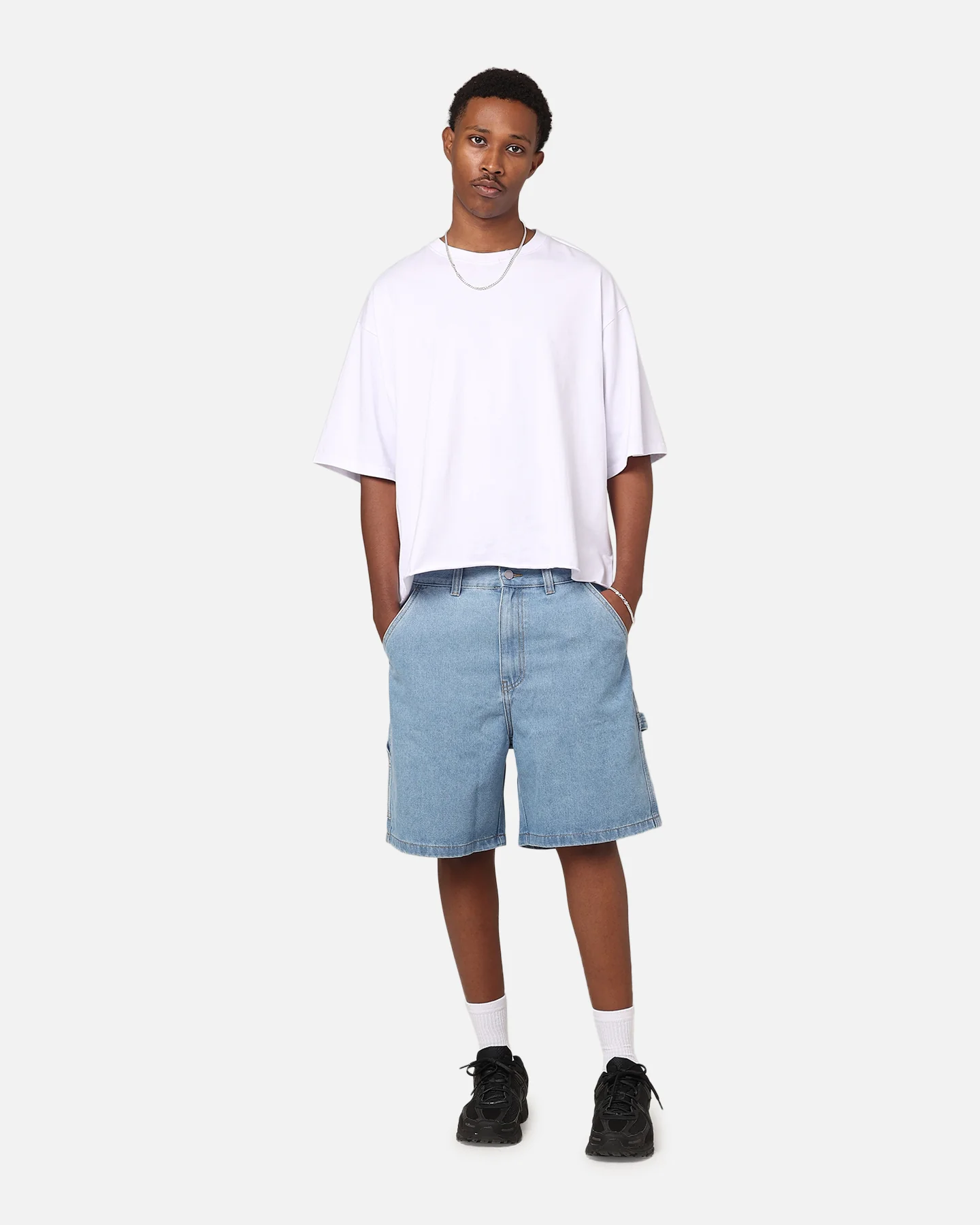 Stussy Carpenter Shorts Mid Blue - Image 2