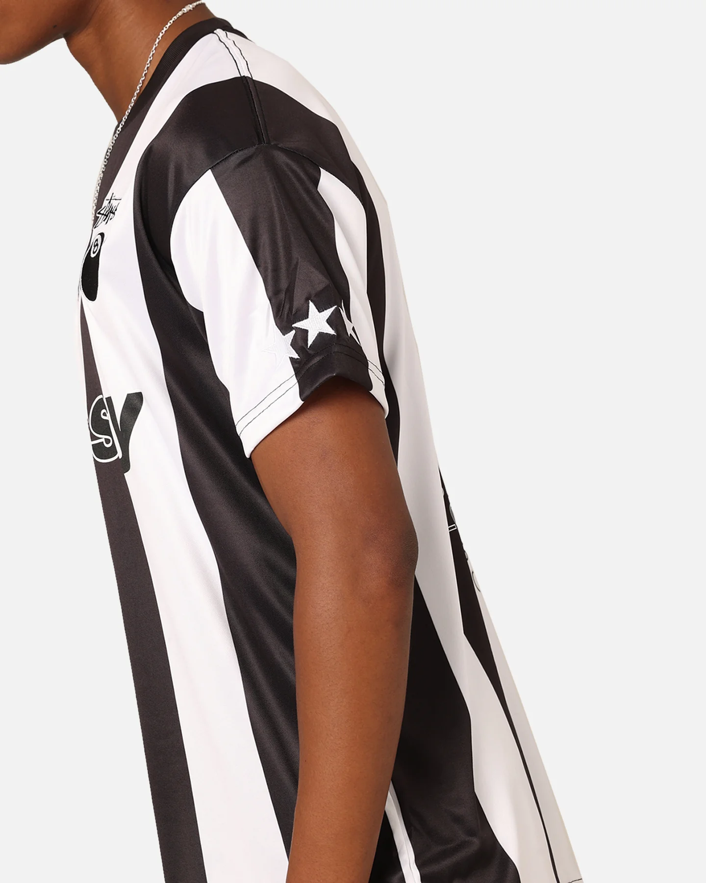 Stussy Football T-Shirt Black/White - Image 9
