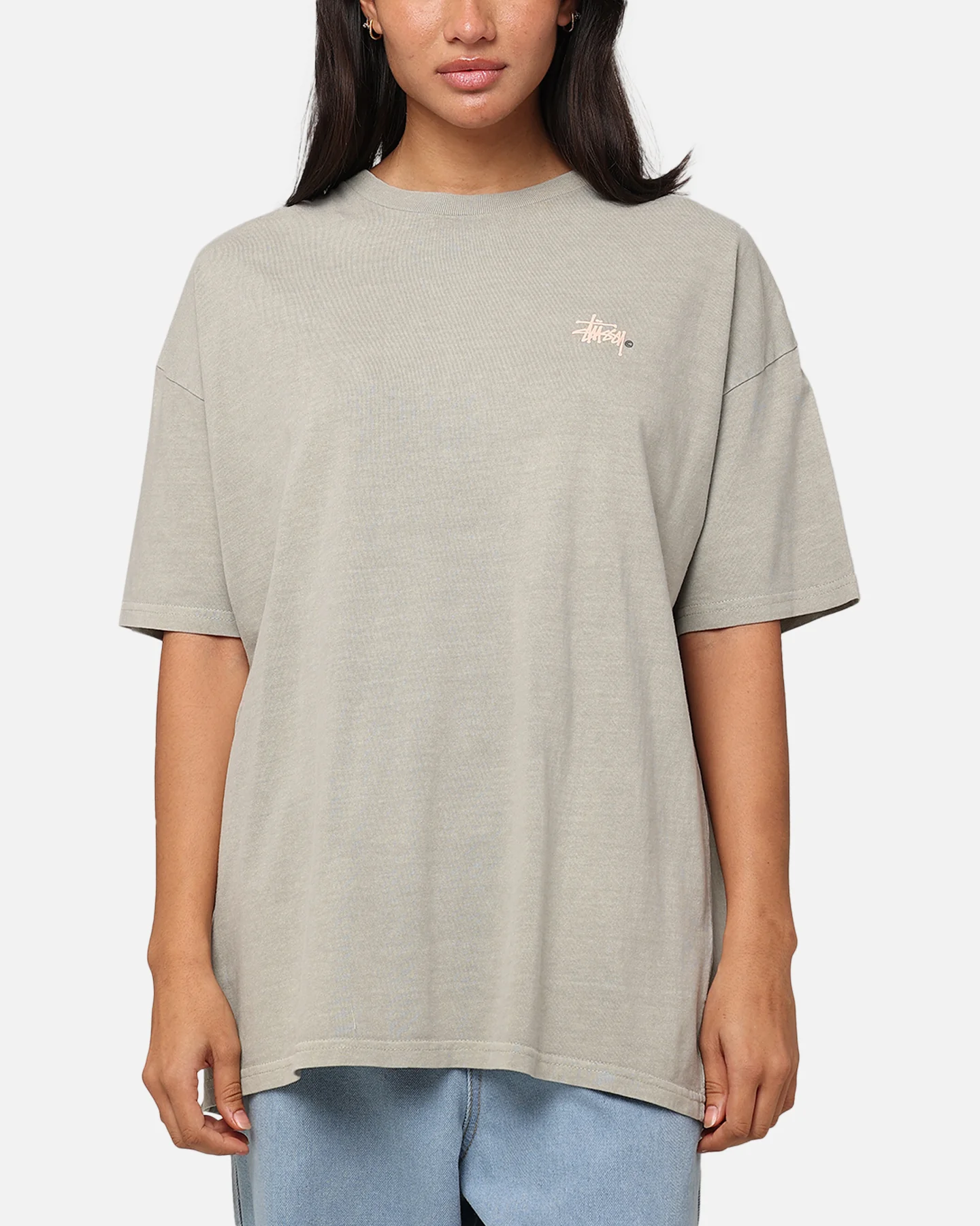 Stussy Graffiti LCB Relaxed T-Shirt Pigment Olive - Image 2