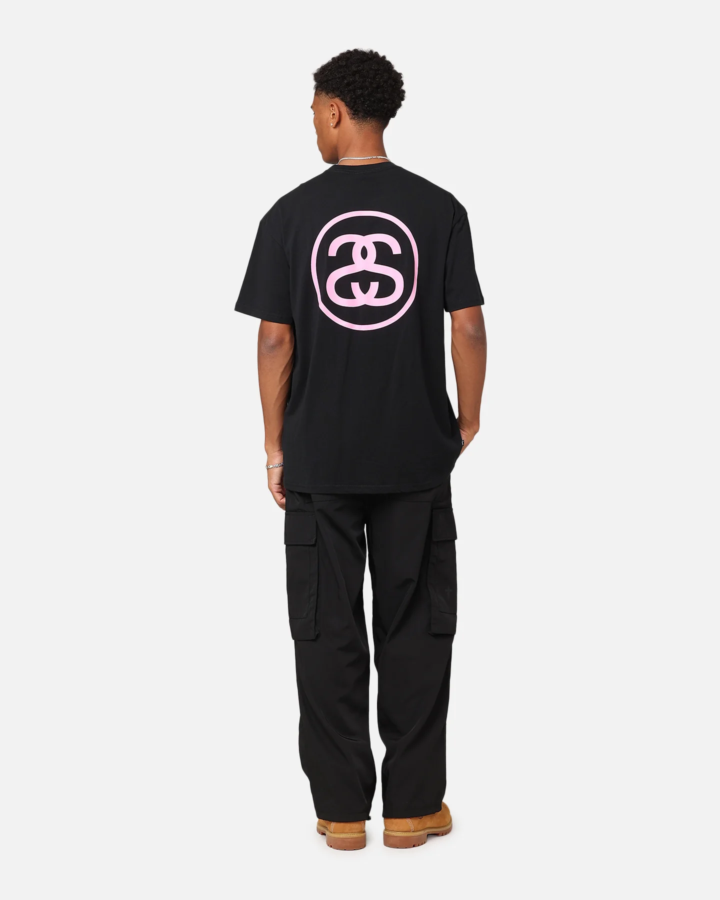 Stussy SS Link T-Shirt Black - Image 4