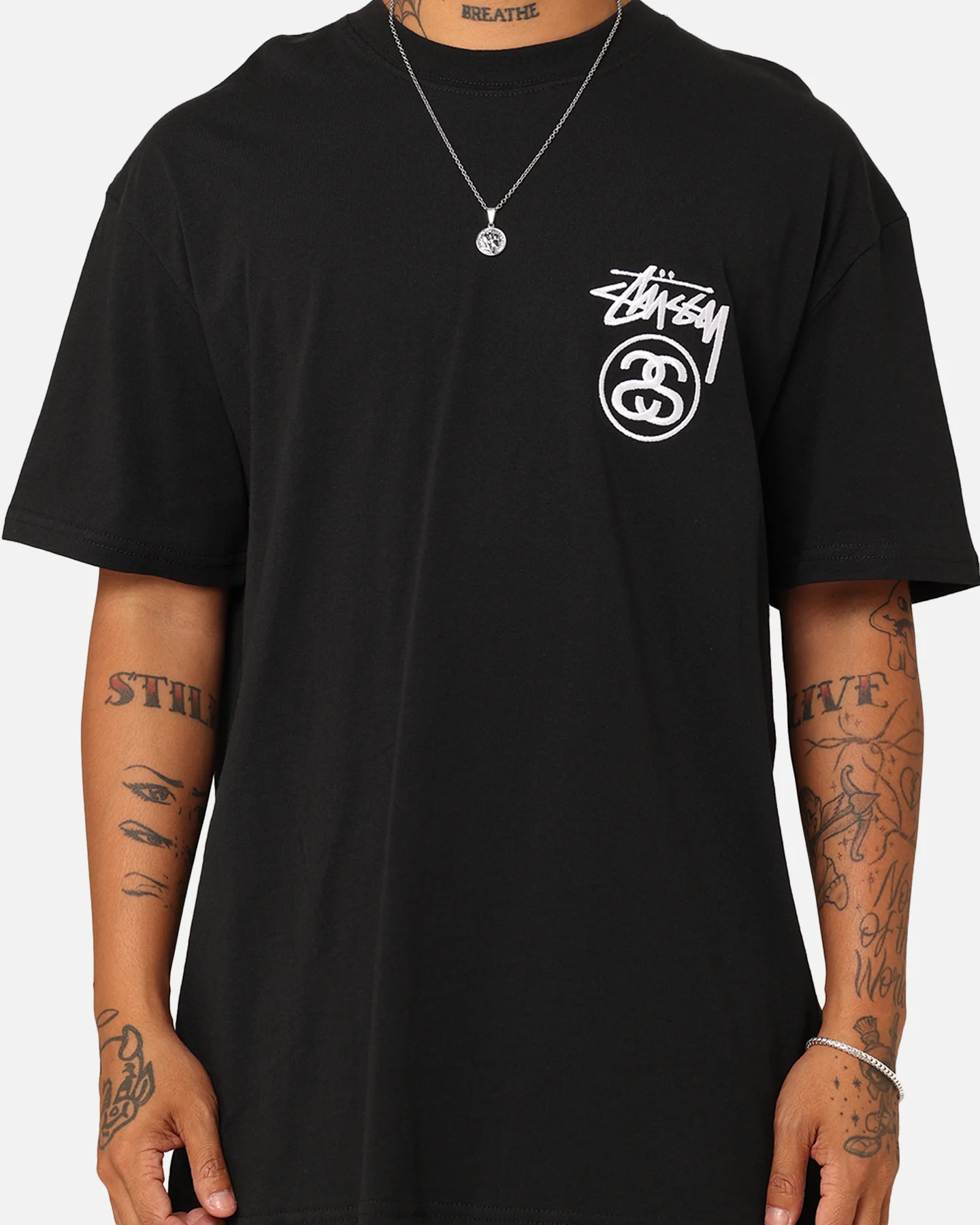 Stussy SS Link T-Shirt Black/White - Image 4