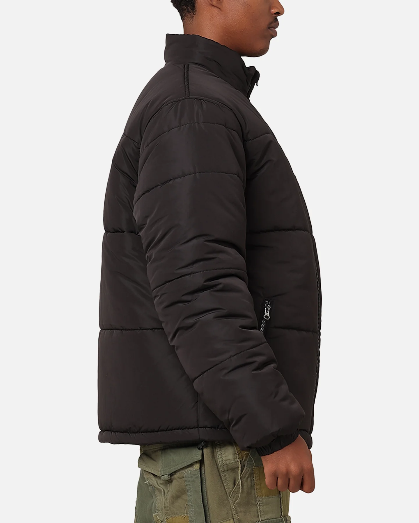 Stussy Stock 8 Ball Puffer Jacket Black - Image 4