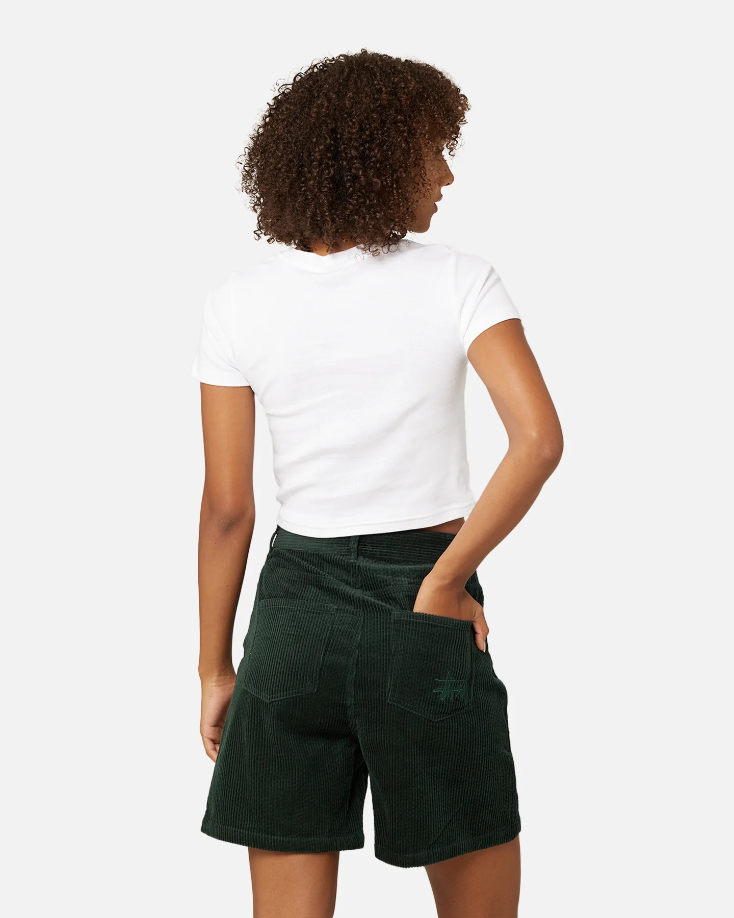 Stussy Women's Seal Rib T-Shirt White - Image 4