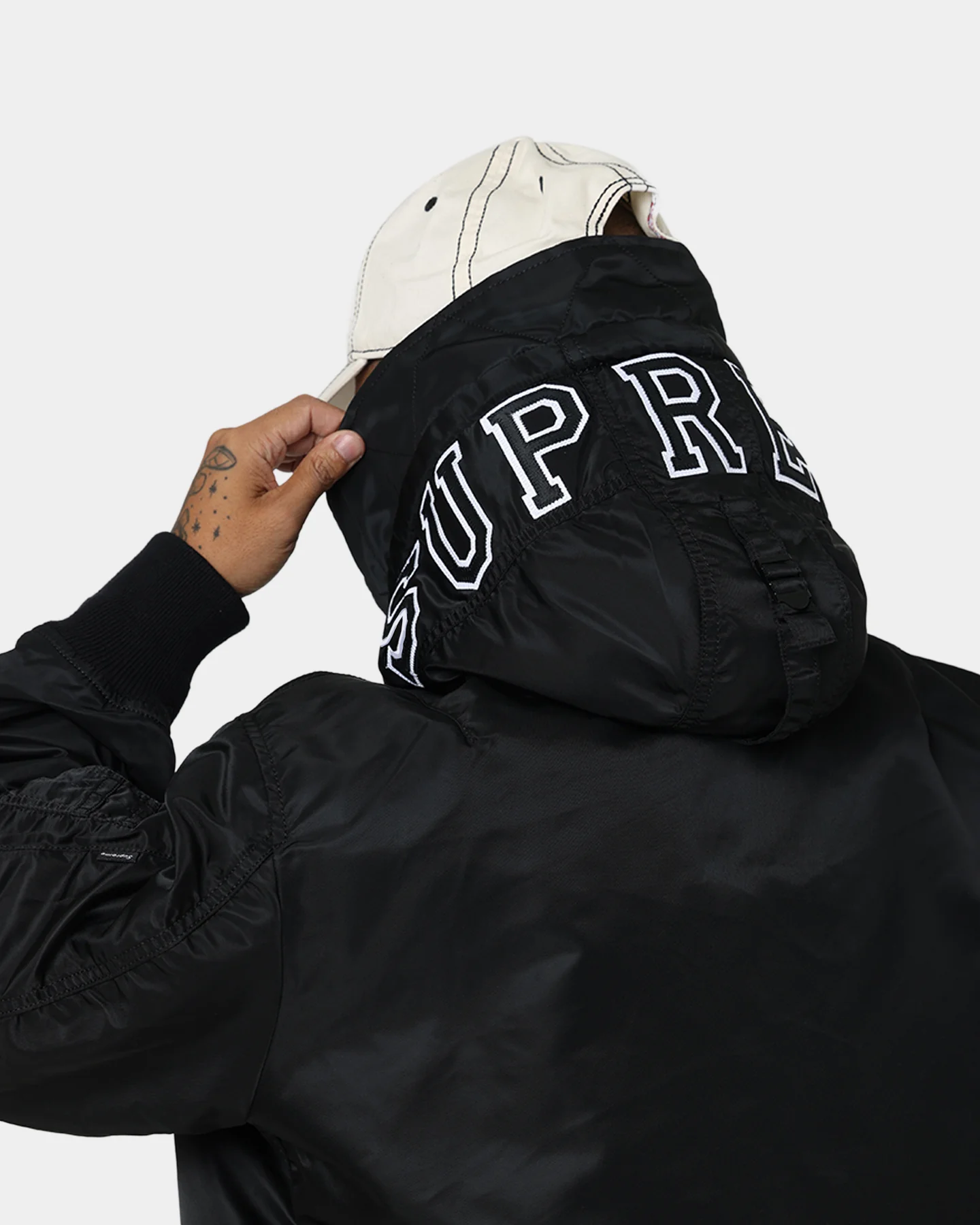 Supreme Hooded MA-1 Jacket Black - Image 8