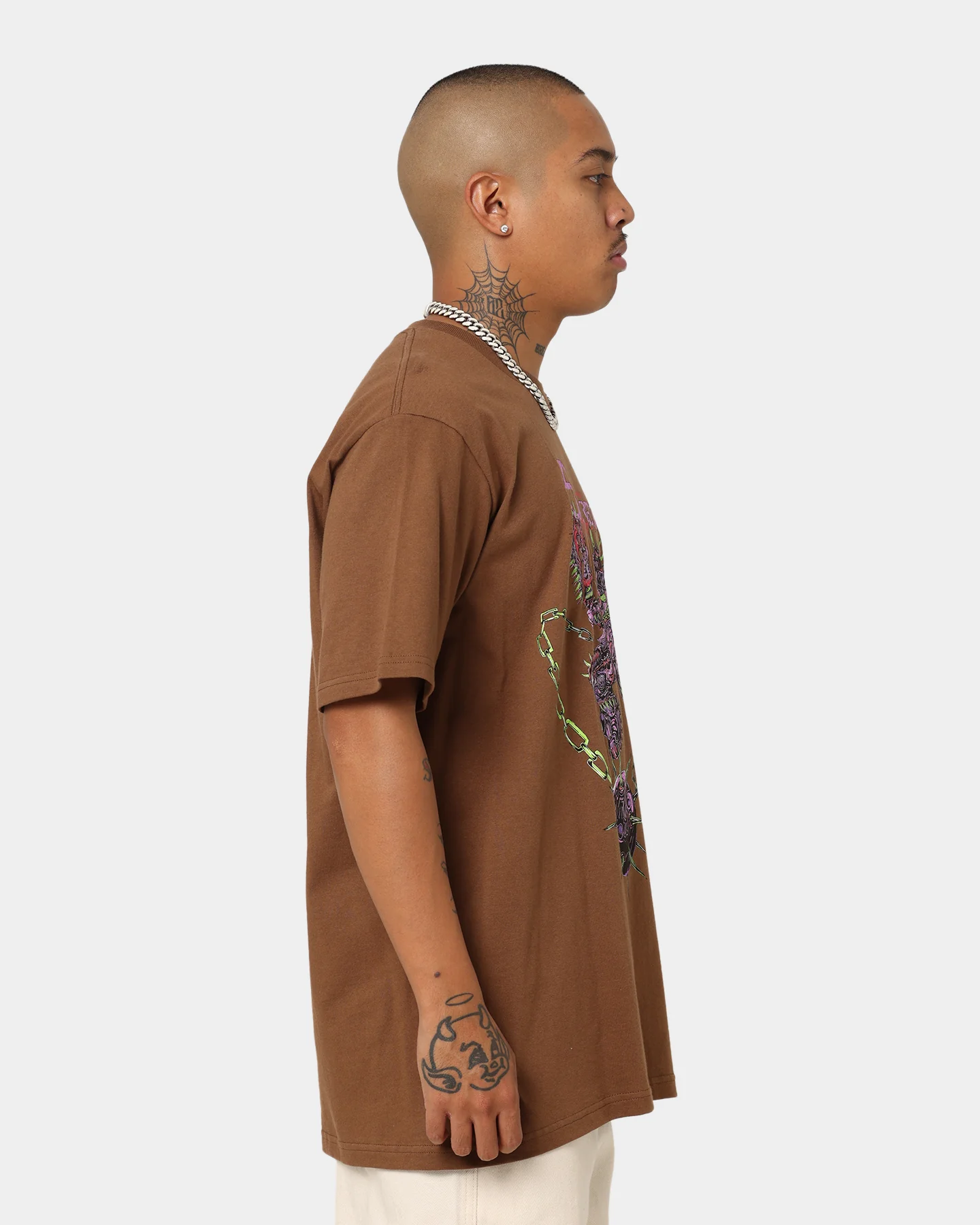 Supreme Spikes T-Shirt Brown - Image 5