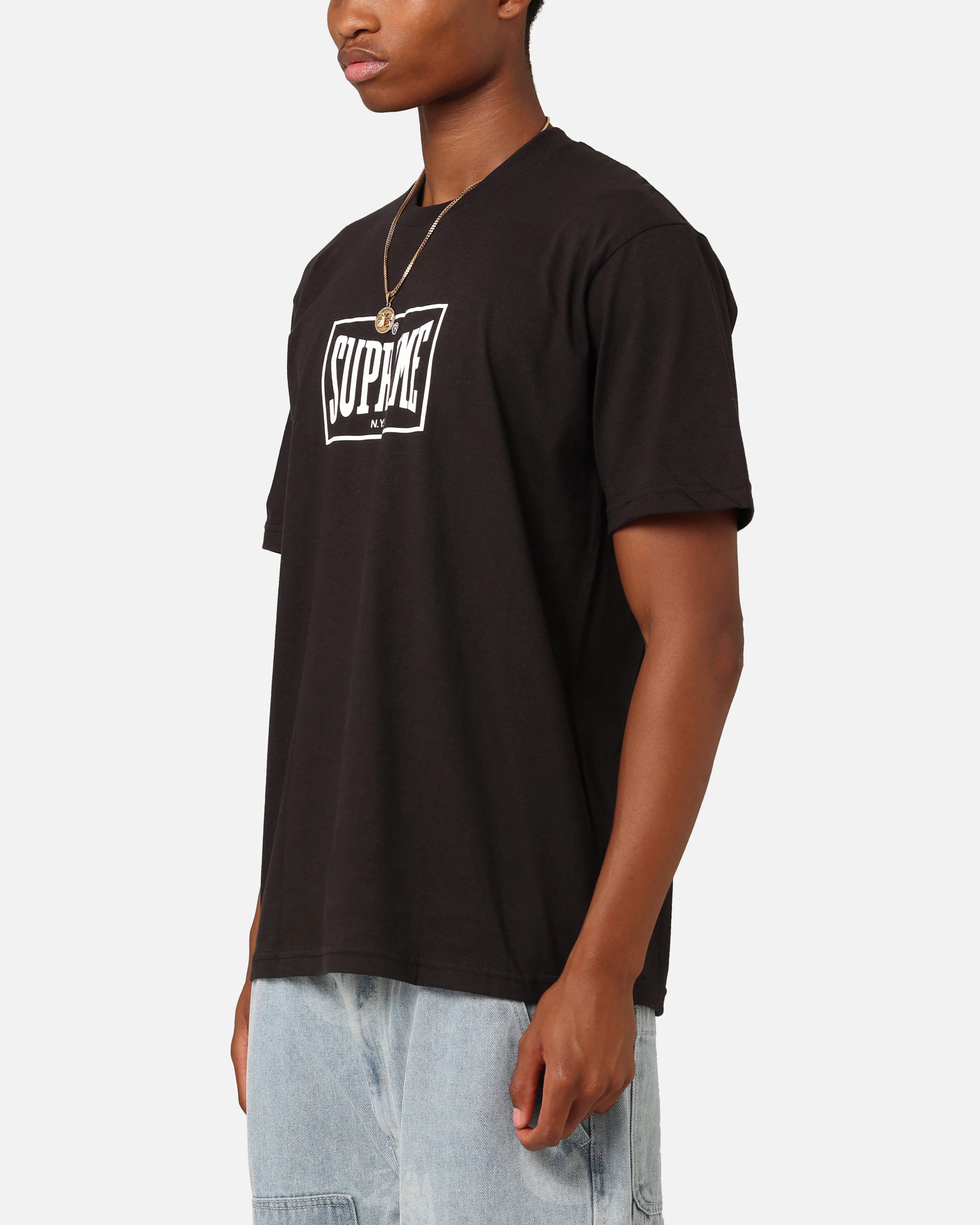 Supreme Warm Up T-Shirt Black - Image 5