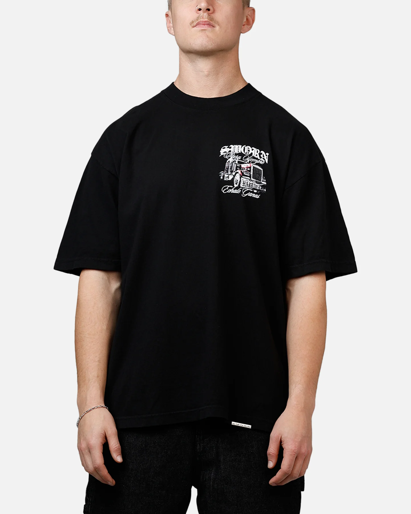 Sworn To Us Con Prisa 'Outlaw Spirit' T-Shirt Black - Image 2