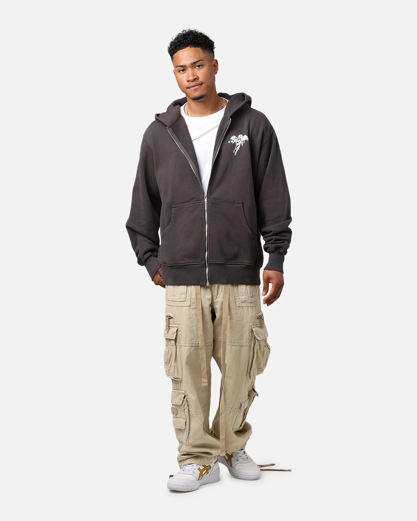 Sworn To Us Standard Issue Spirit Full Zip Jacket Washed Black - Image 3